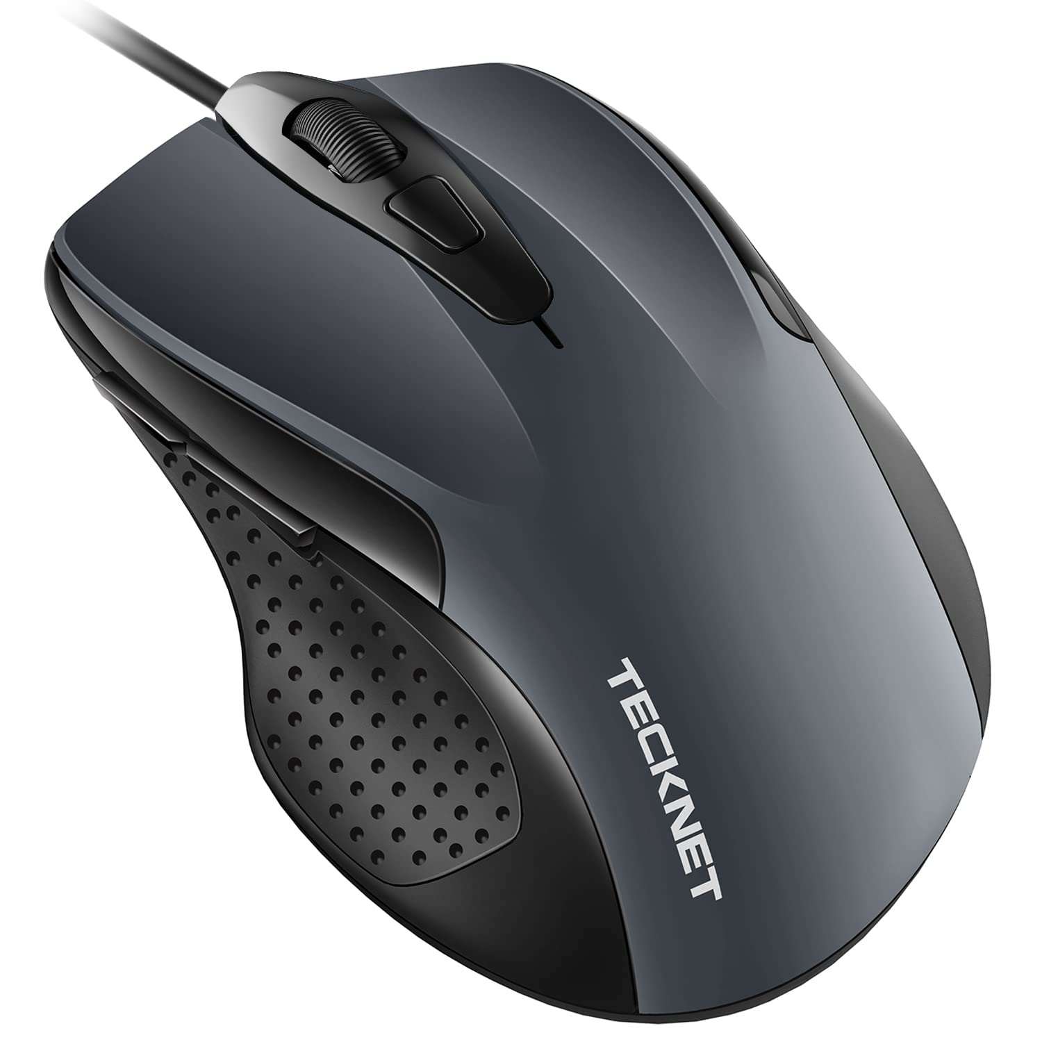 TECKNET Pro S2 High Performance Wired USB Mouse, Computer Mouse for Laptop, PC Mouse, Plug In, 6 Buttons, Upto 2000 DPI