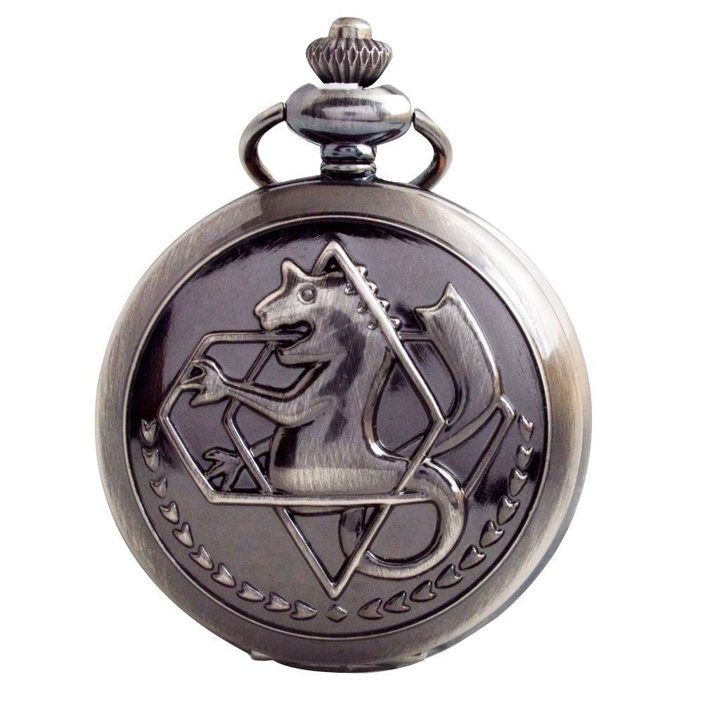 Fullmetal Alchemist Pocket Watch with Chain Box for Cosplay Accessories Anime Merch