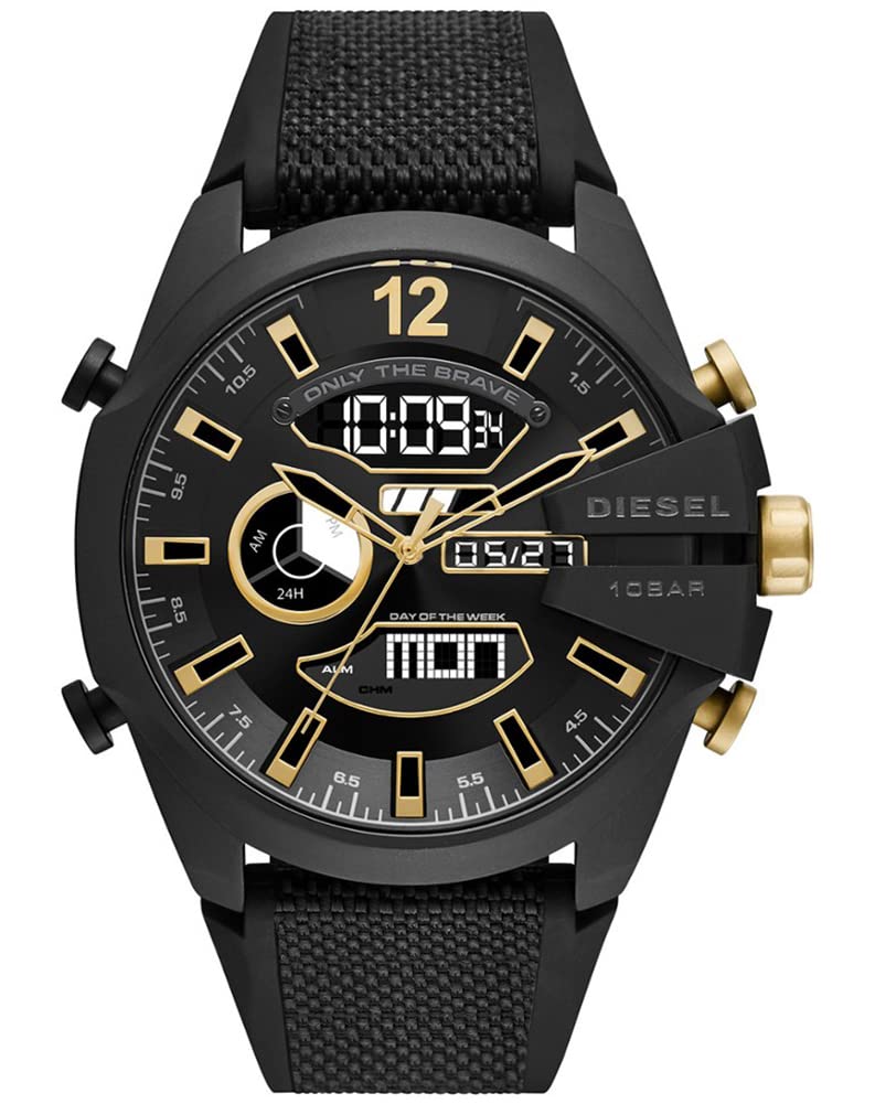 Diesel Men's Mega Chief Anadigi51 mm Case Size Stainless Steel Watch