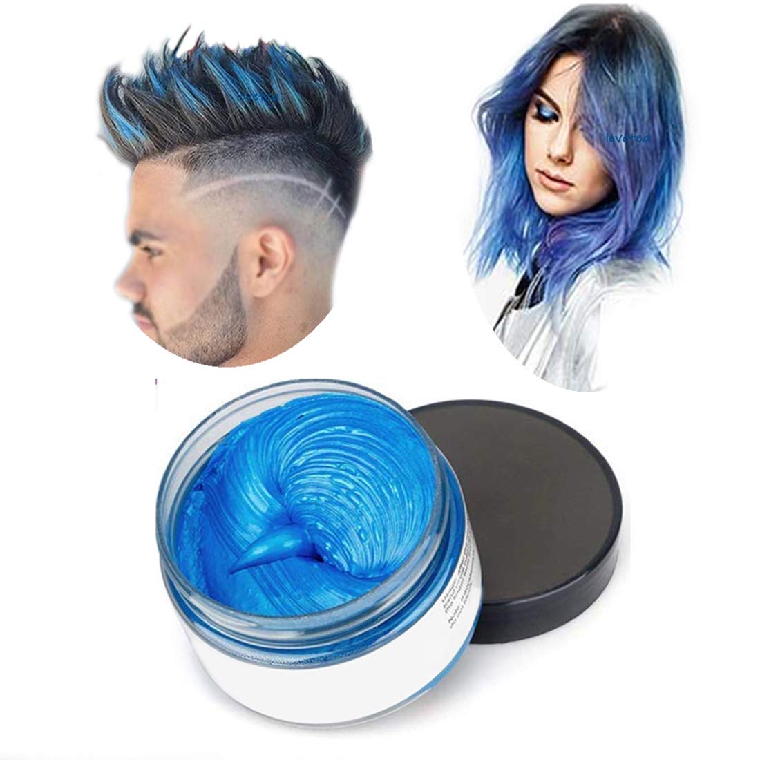 Hair Color Wax M5091One-time Temporary Modeling Natural Color Hair Dye Wax Natural Matte Hairstyle for party.Cosplay, Masquerade,Nightclub,Halloween