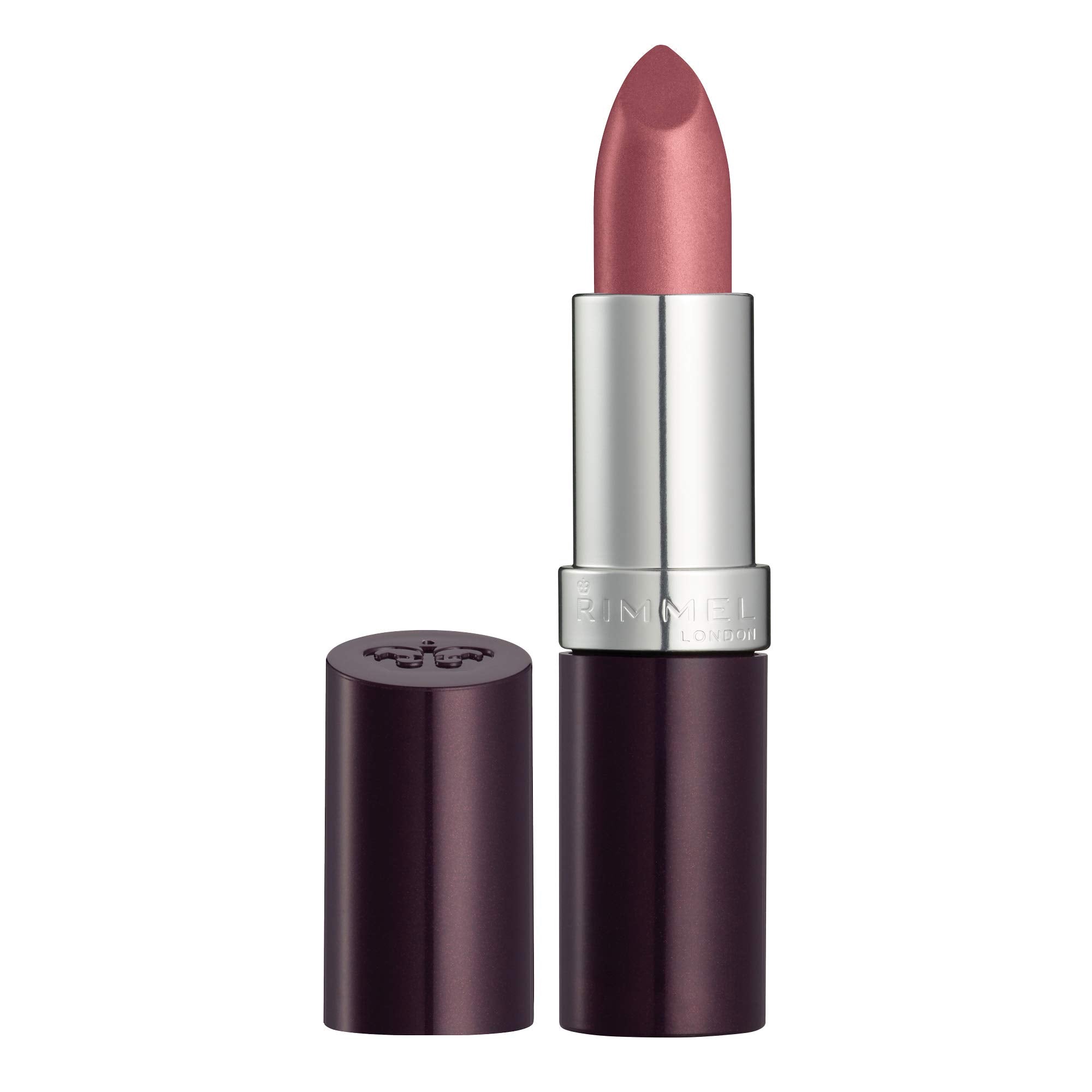 Rimmel London Lasting Finish Lipstick, Moisturising Formula with Luscious Touch and Black Diamond Pigment Complex, 008 Dusty Rose (Pink), 4 g