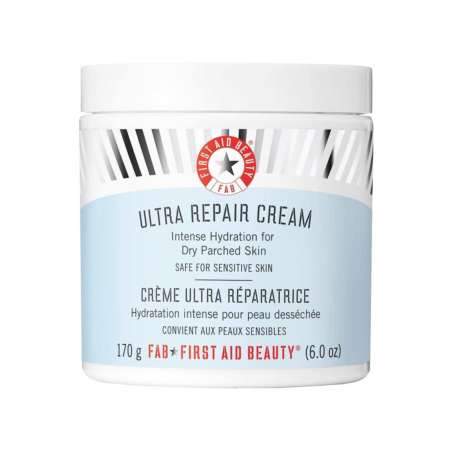First Aid Beauty Ultra Repair Cream Intense Hydration Moisturiser for Face and Body - 6 oz.