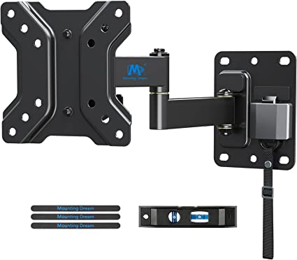 Mounting Dream Monitor / TV Wall Bracket Lockable for Camping, for Most 10-26 inch TVs with VESA 50x50, 75x75, 100x100 mm up to 10 kg, Caravan / Motorhome / RV TV Bracket MD2209-03