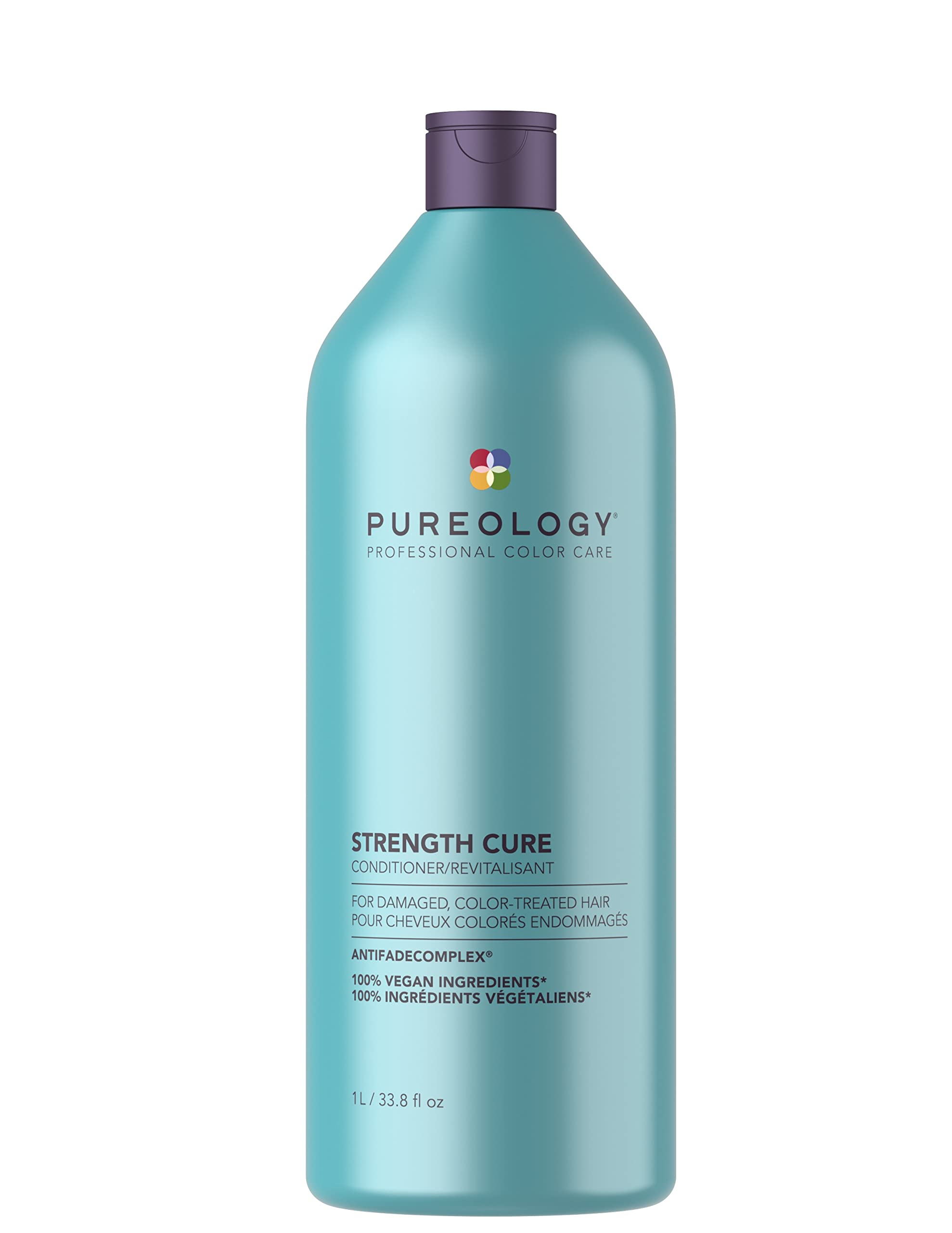 Pureology | Strength Cure | Strengthening Conditioner | For Damaged, Colour Treated Hair | Vegan | 1000ml