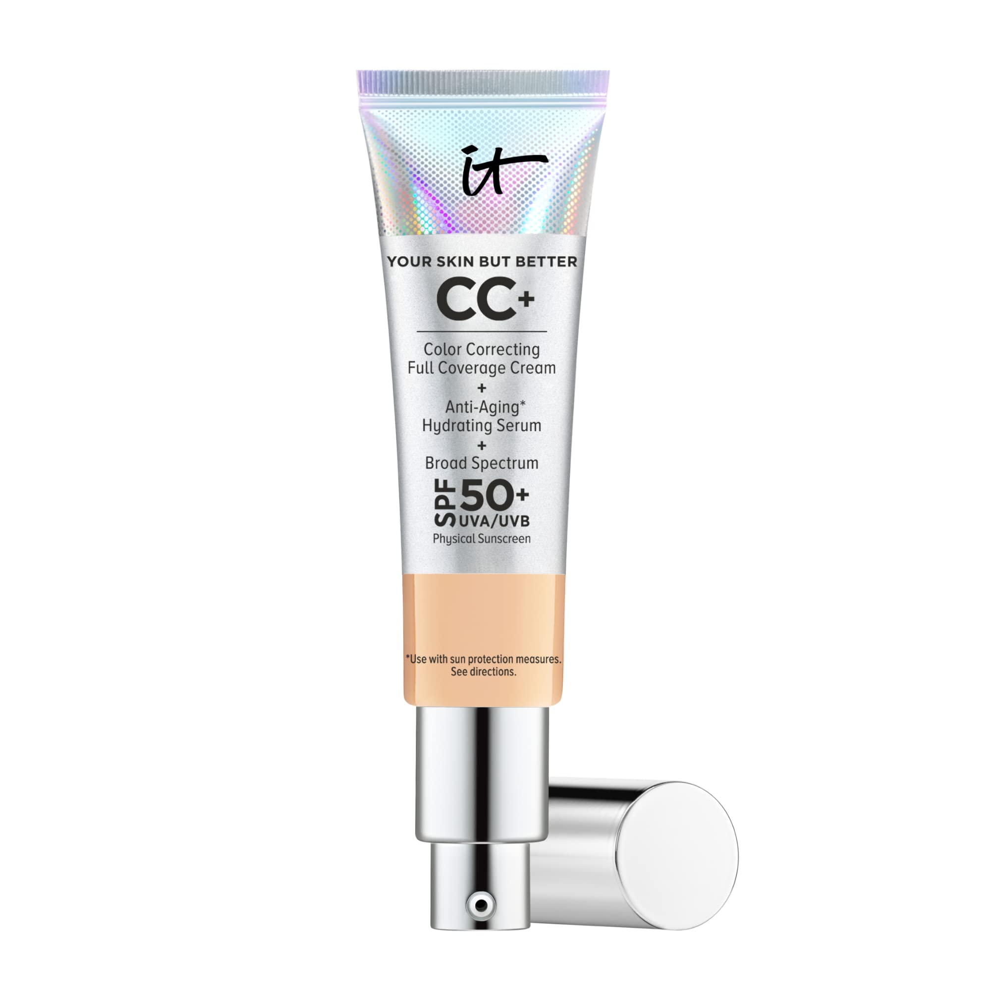 IT Cosmetics Your Skin But Better CC Cream with SPF 50+, Medium 1.08 fl oz