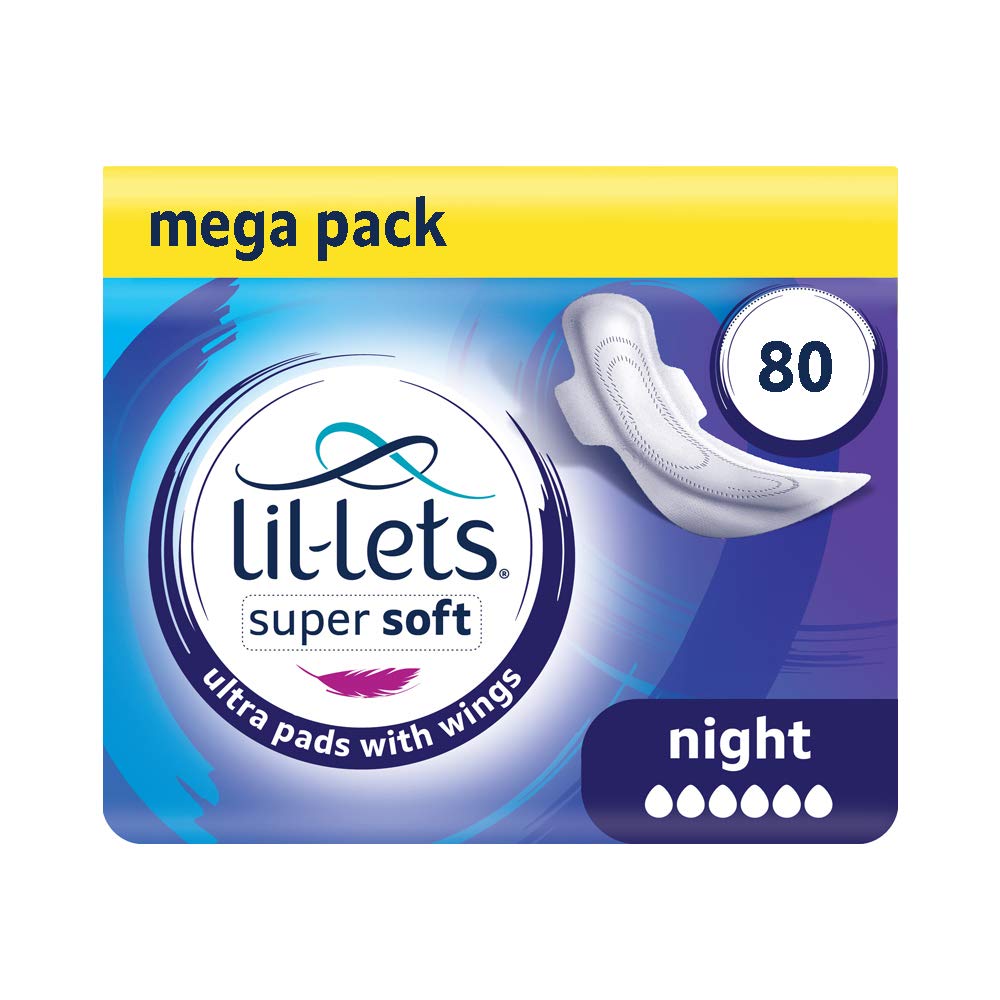 Lil-Lets Super Soft Ultra with Wings, Unscented, 80 Count