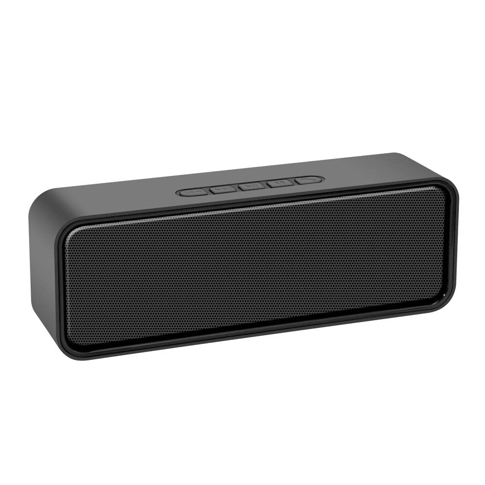 Kolaura Portable Wireless Speaker, Bluetooth 5.0 Speaker with 3D Stereo HiFi Bass, 1500mAh Battery, 12 Hour Playtime (Black)