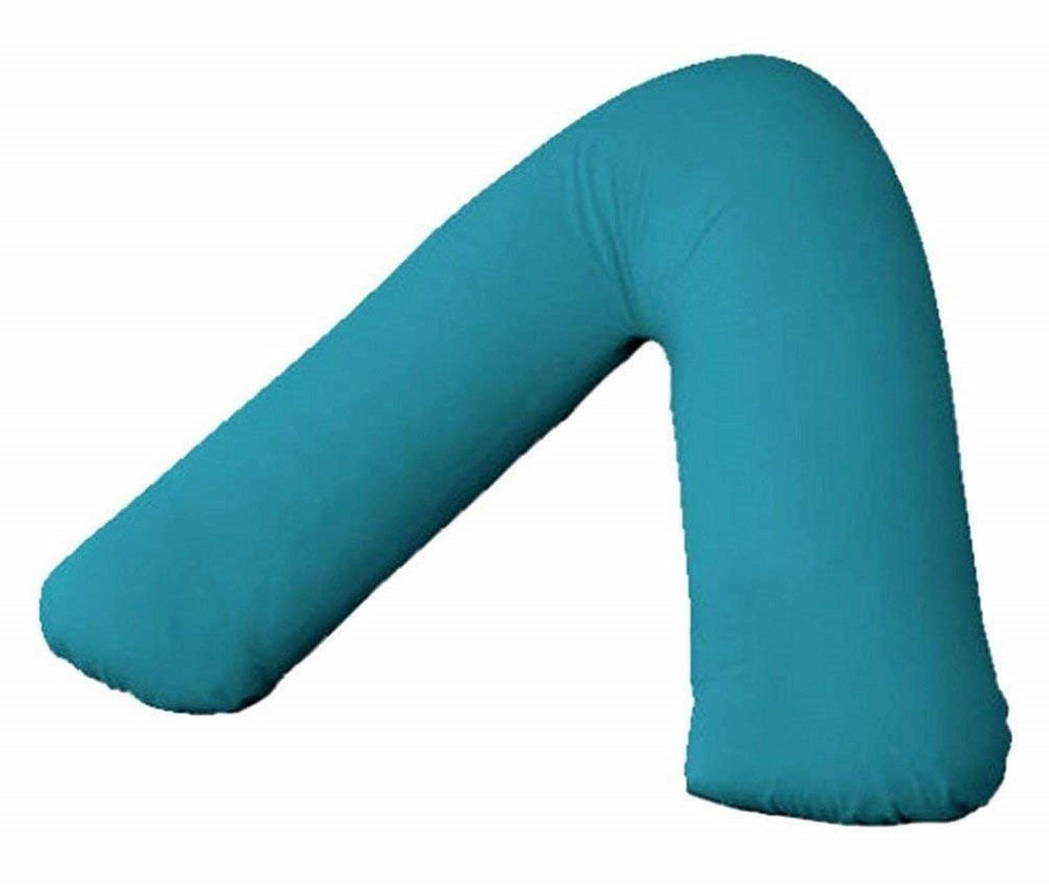 Comfy Nights Plain Dyed Polycotton V-Shaped Pillow Cases/Covers (Teal)