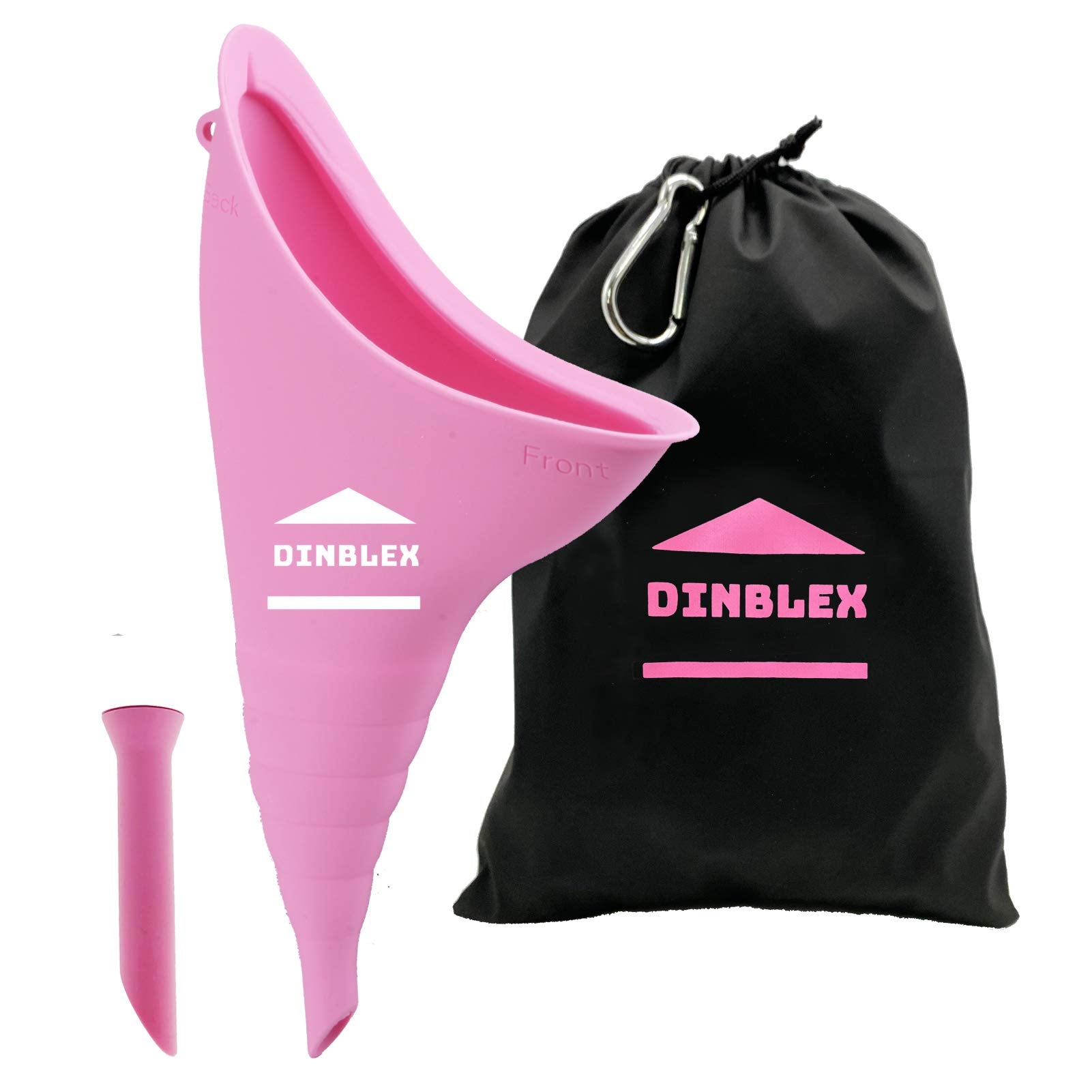 DINBLEX Female Urinal, Female Urination Device, Silicone Funnel Urine Cups Portable Urinal for Women Wee, Pee Funnel for Women Standing Up Reusable Urinator for Outdoor, Travel, Camping, Hiking