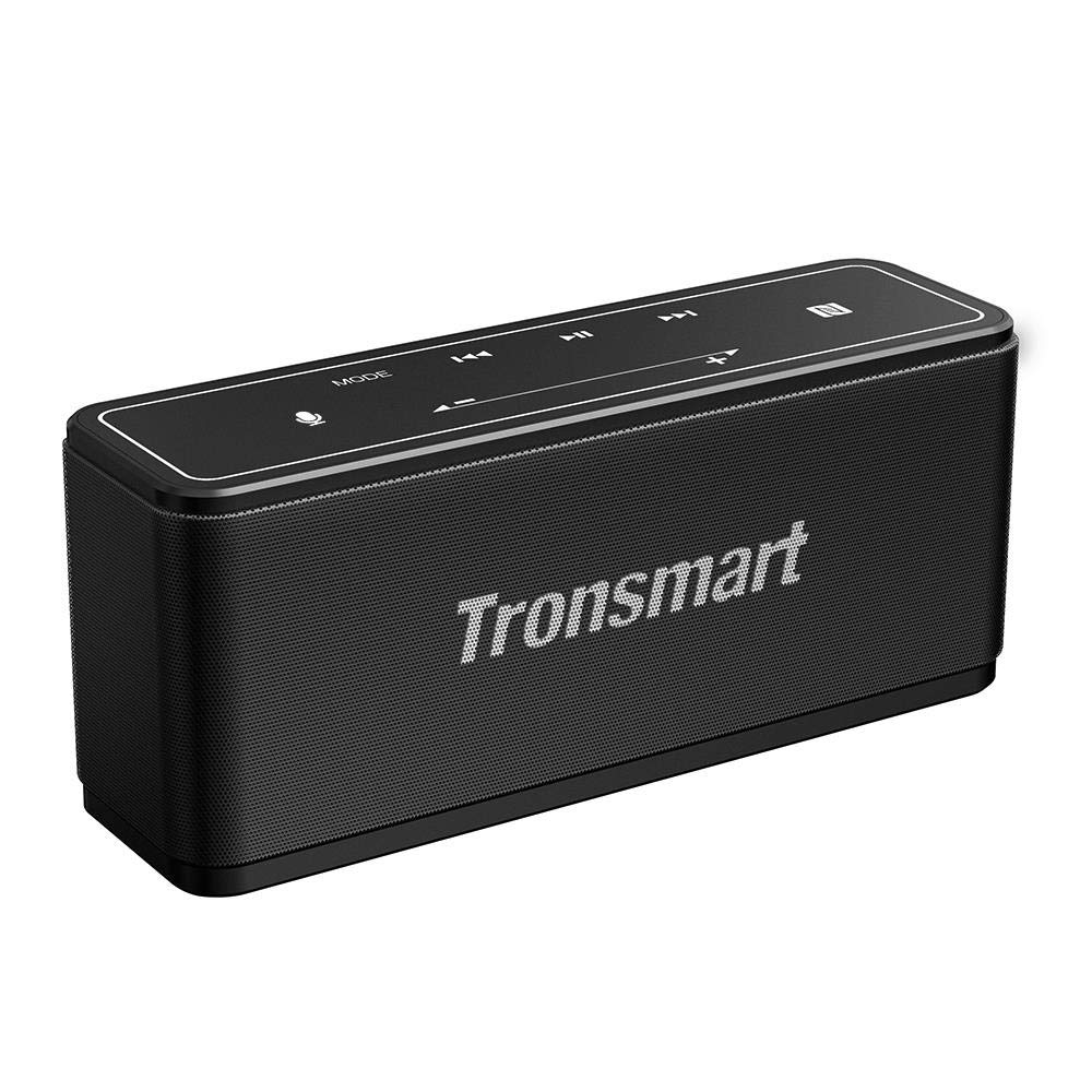 Bluetooth Speaker, Tronsmart Mega 40W wireless speakers Bluetooth 5.0 with 15 Hours Playtime,NFC Touch Control, True Wireless Stereo, Built-In Mic, Hands-Free Calling for Outdoor,Party,Travel-Black