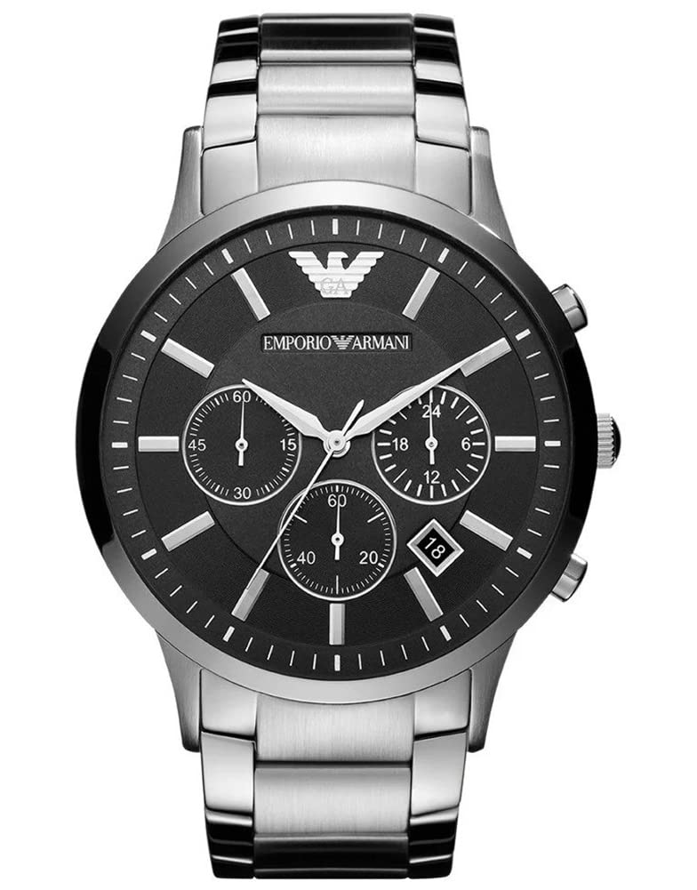 Emporio Armani Men's Chronograph Quartz Watch with Stainless Steel Strap AR2460