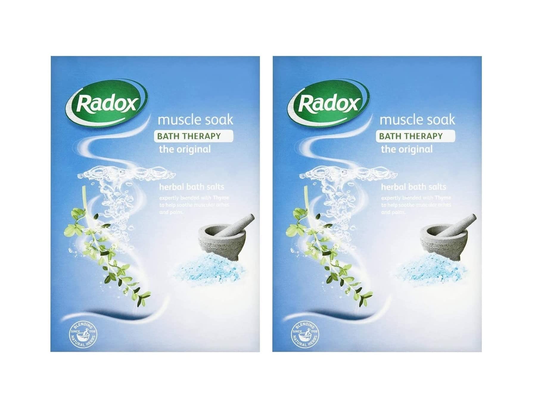 Radox Bath Therapy Muscle Soak Herbal Bath Salts 400g (PACK OF 2)