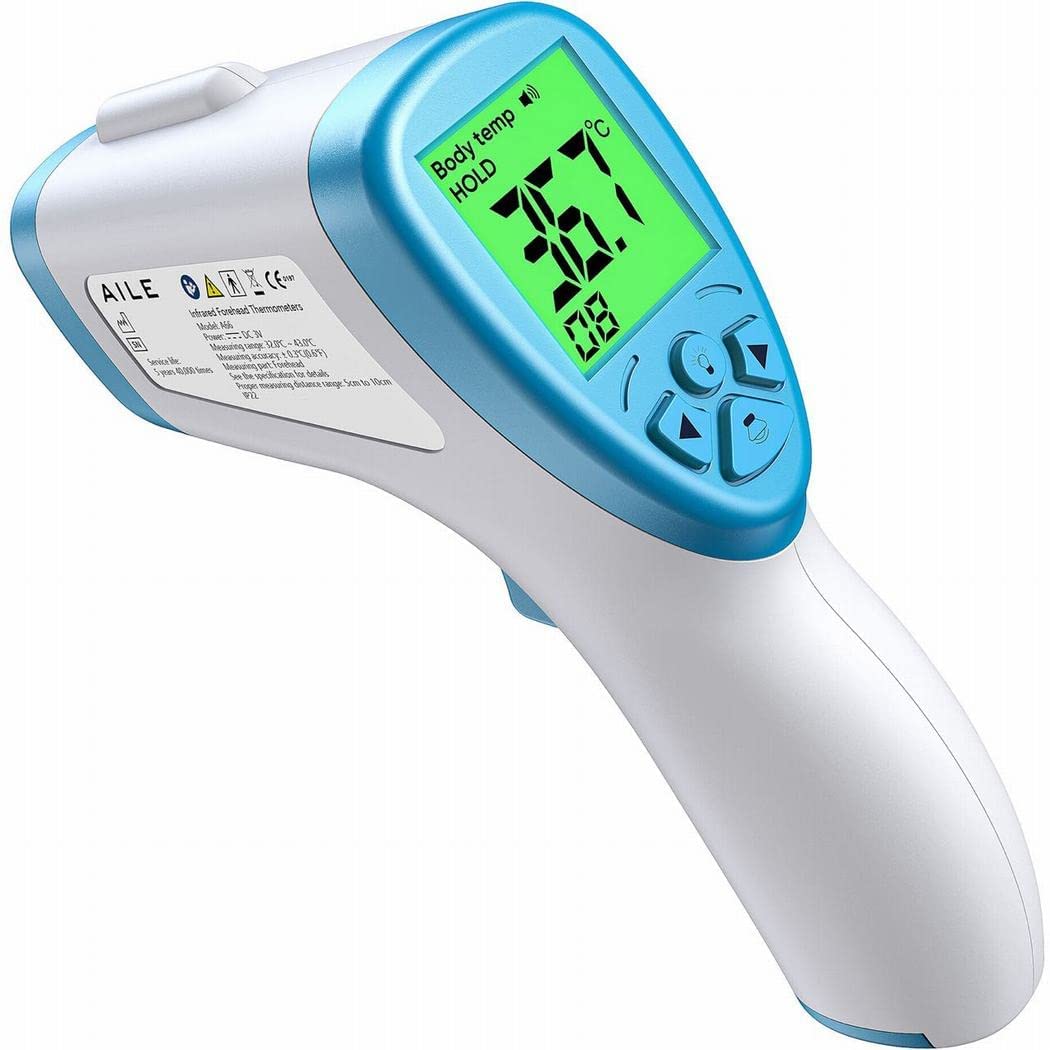 [2022] AILE Digital Thermometer For Adults, Baby Thermometers Adult No Touch Infrared Thermometer For Adults –Digital Thermometers Medical Baby Thermometer Newborn Ear Forehead Thermometer Gun