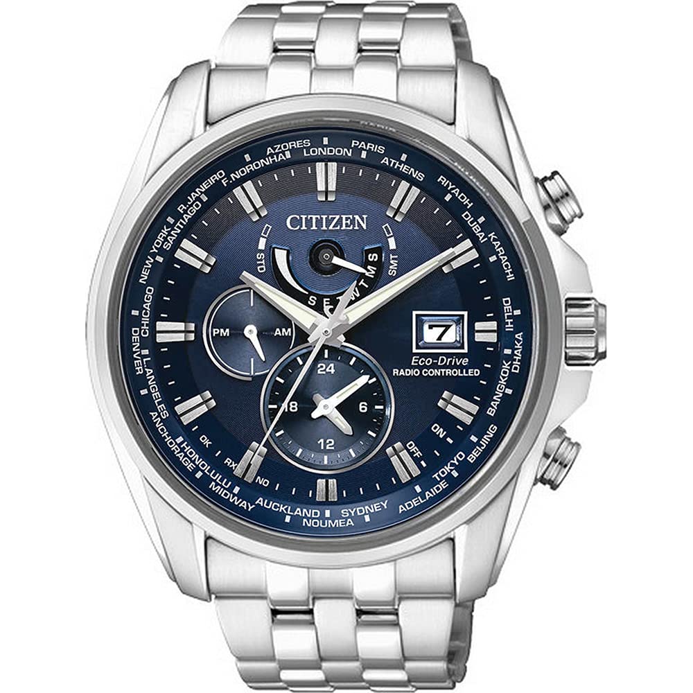 Citizen Men's Multi Dial Eco-Drive Watch with Stainless Steel Strap AT9030-55L