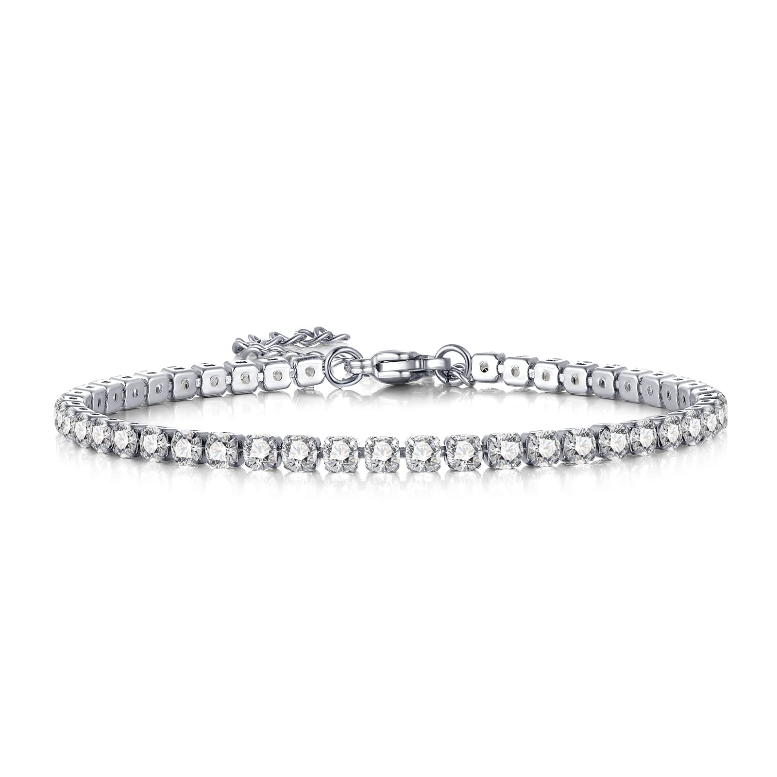 AOROCO Bracelet for Women Cubic Zirconia Tennis Bracelet Jewellery Gift for Women