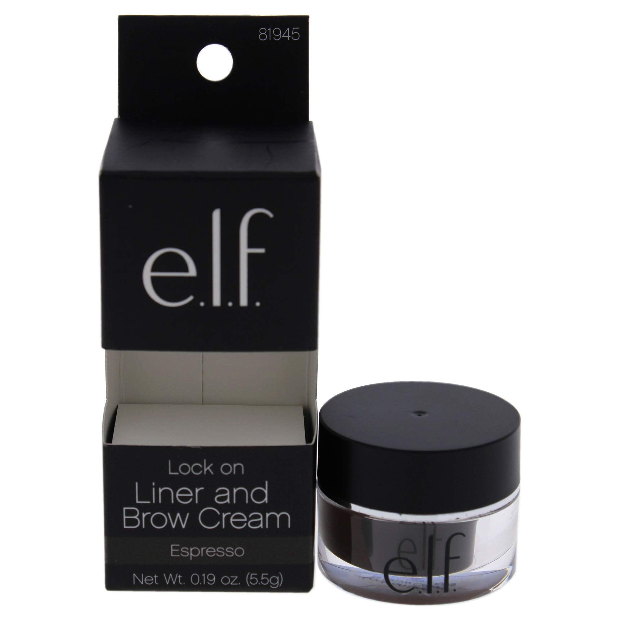 e.l.f. Lock On Liner And Brow Cream, Lightweight, Creamy, Versatile, Defines, Sculpts, Shades, Contours, Espresso 5.5g