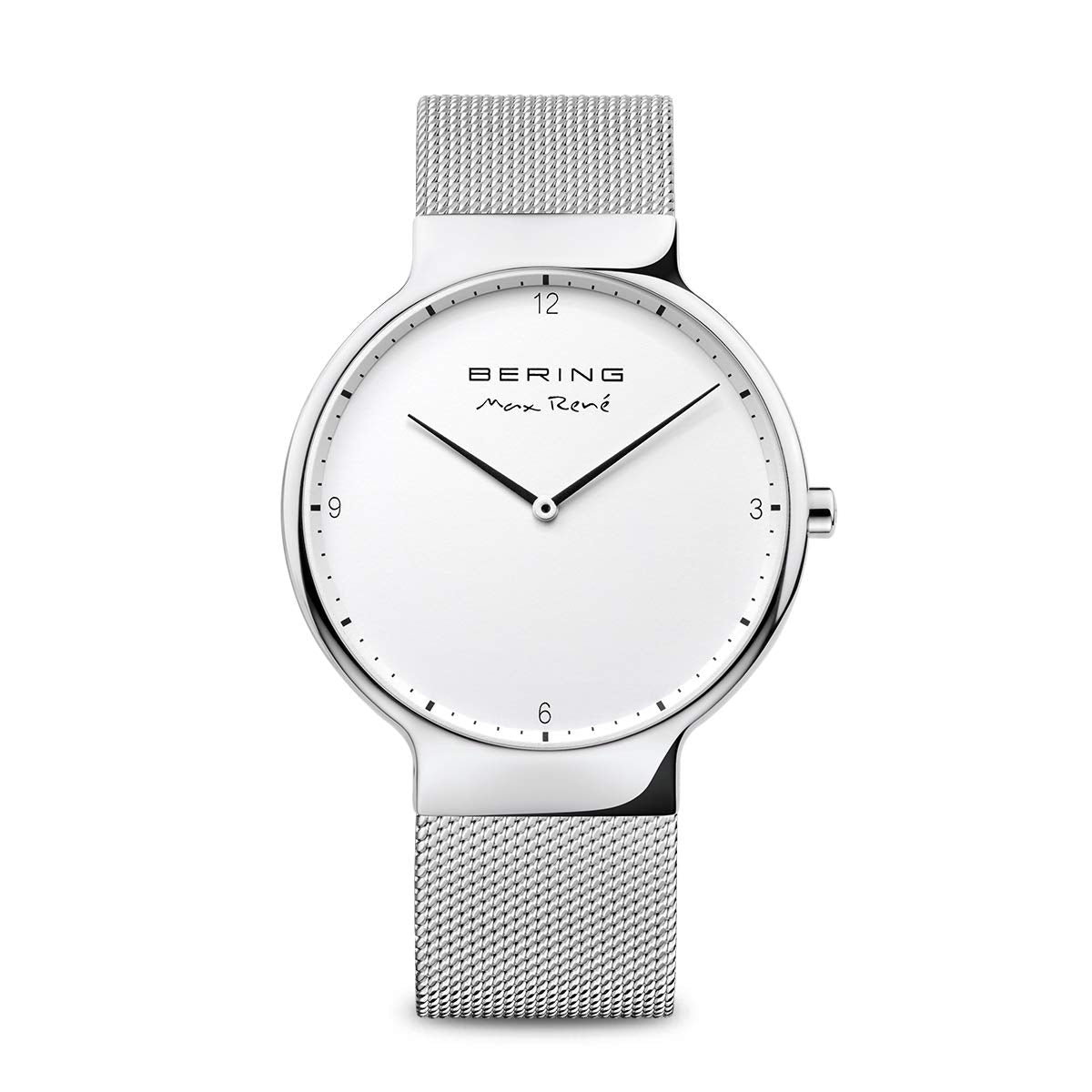 BERING Men Analog Quartz Max René Collection Watch with stainless steel Strap and Sapphire Crystal 15540-004