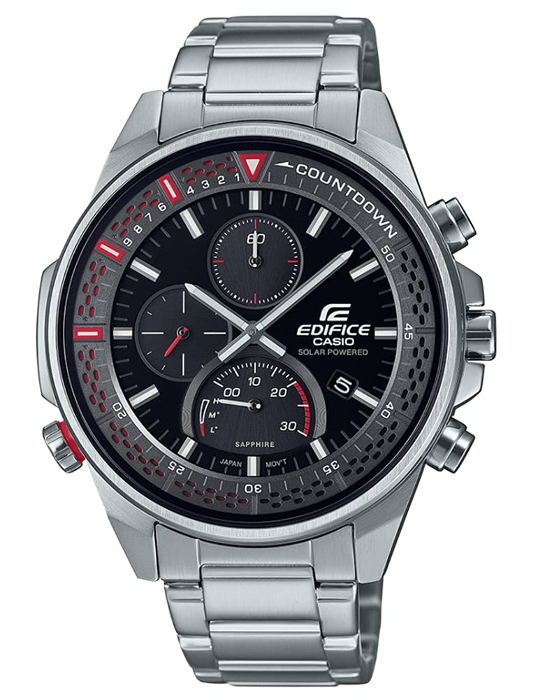 Casio Men Chronograph Quartz Watch with Stainless Steel Strap EFS-S590D-1AVUEF