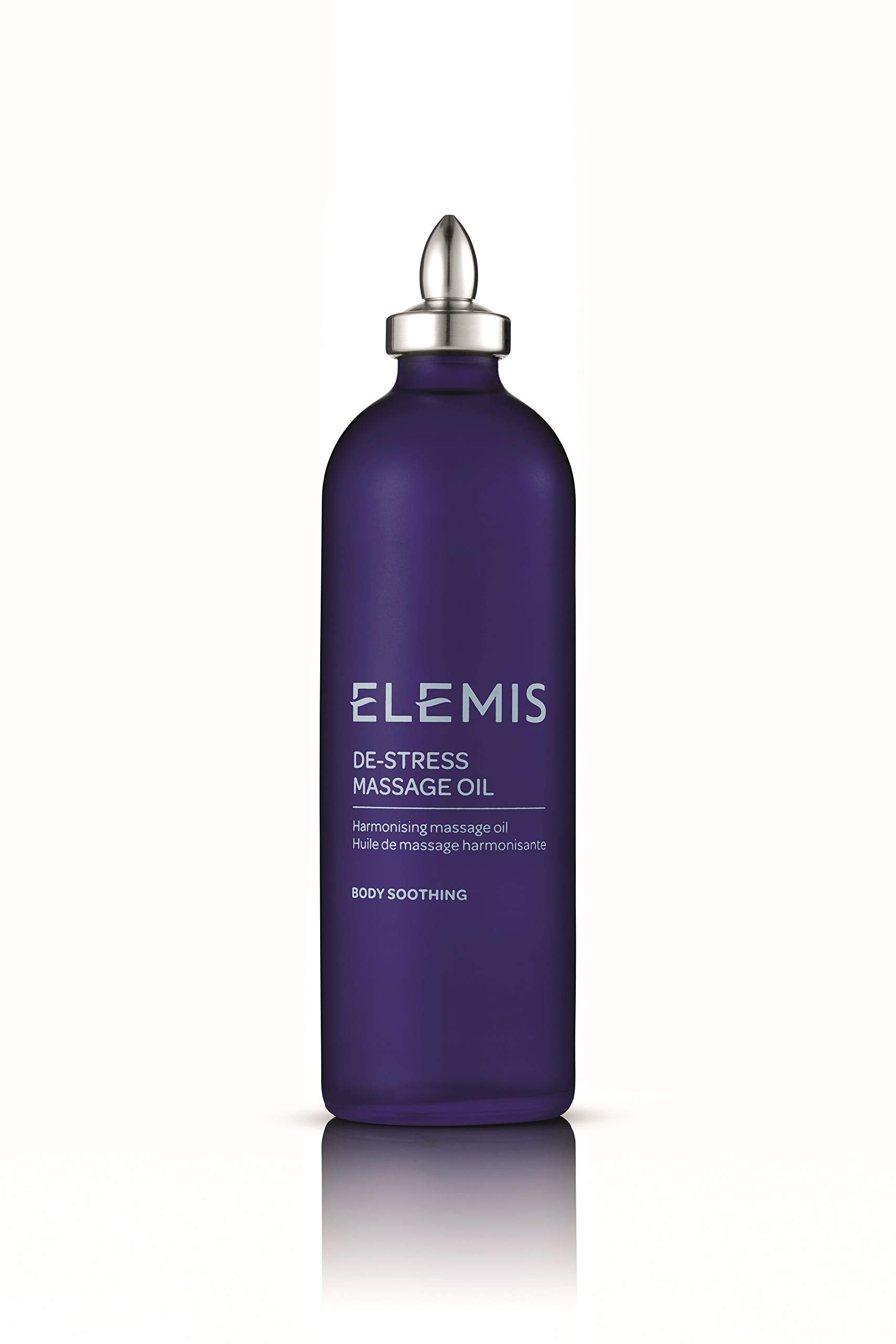 ELEMIS De-Stress Massage Oil, Relaxing Body Oil to Melt Tension and Harmonise the Body, Deeply Nourishing Massage Oil Made with Pure Essential Oils, Hydrating Body Oil for Women and Men, 100ml