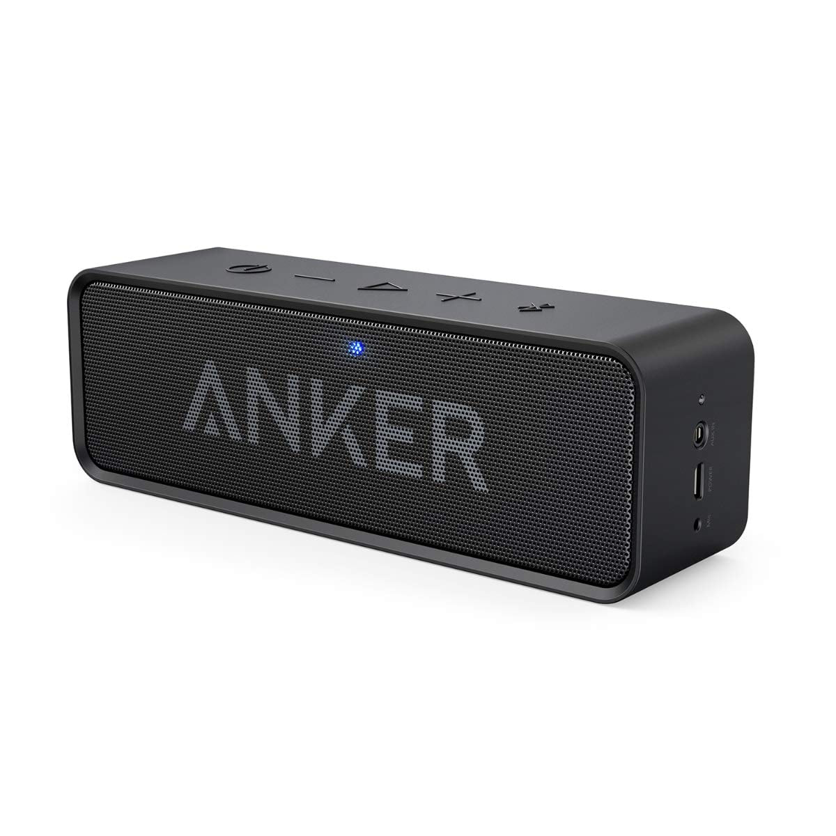 Anker Soundcore Bluetooth Speaker Upgraded Version with Stereo Sound, BassUp Technology, 24H Playtime, Built-in Mic, Portable Wireless Speaker(Renewed)