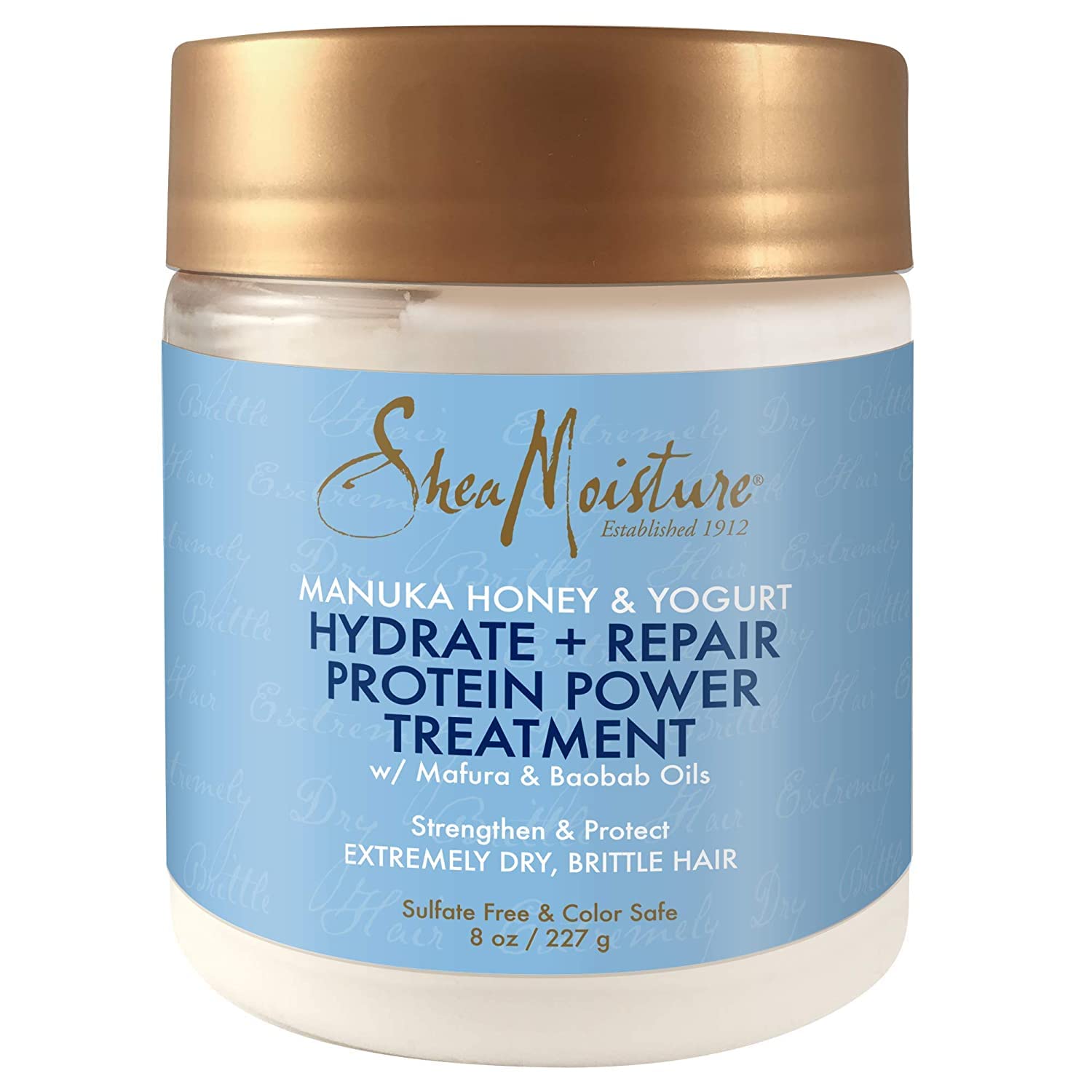 Shea Moisture Manuka Honey & Yogurt Hydrate + Repair Protein-Strong Treatment, 8 Oz