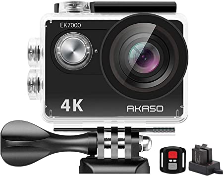 AKASO EK7000 4K30FPS Action Camera - 20MP Ultra HD Underwater Camera 170 Degree Wide Angle 98FT Waterproof Camera with Accessory Kit