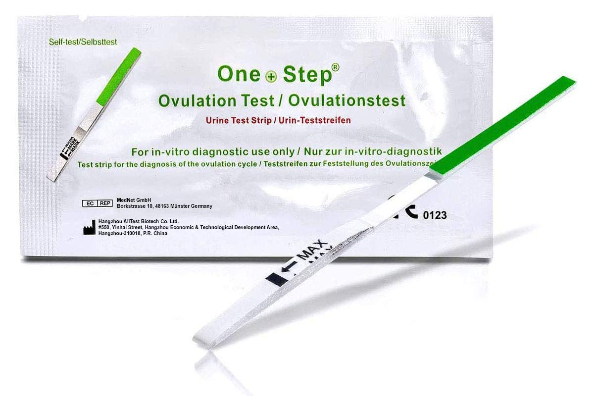 50 x One Step Ovulation Strips 20miu/ml Test Kit Sensitive Fertility Predictor Testing Sticks (Wide Width)