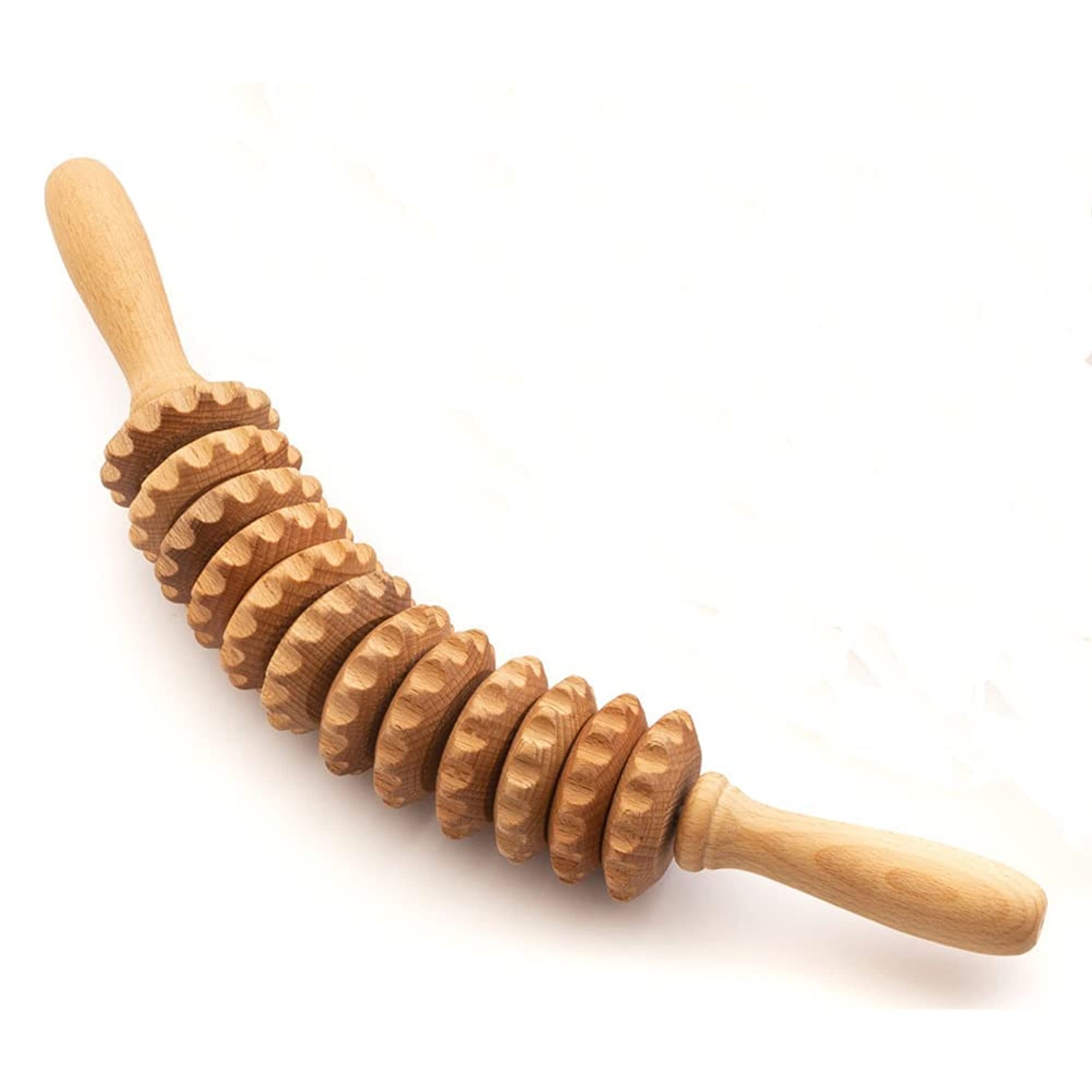 Tuuli Accessories Anti Cellulite Massage Roller Tool Massager Thigh Maderotherapy Wooden