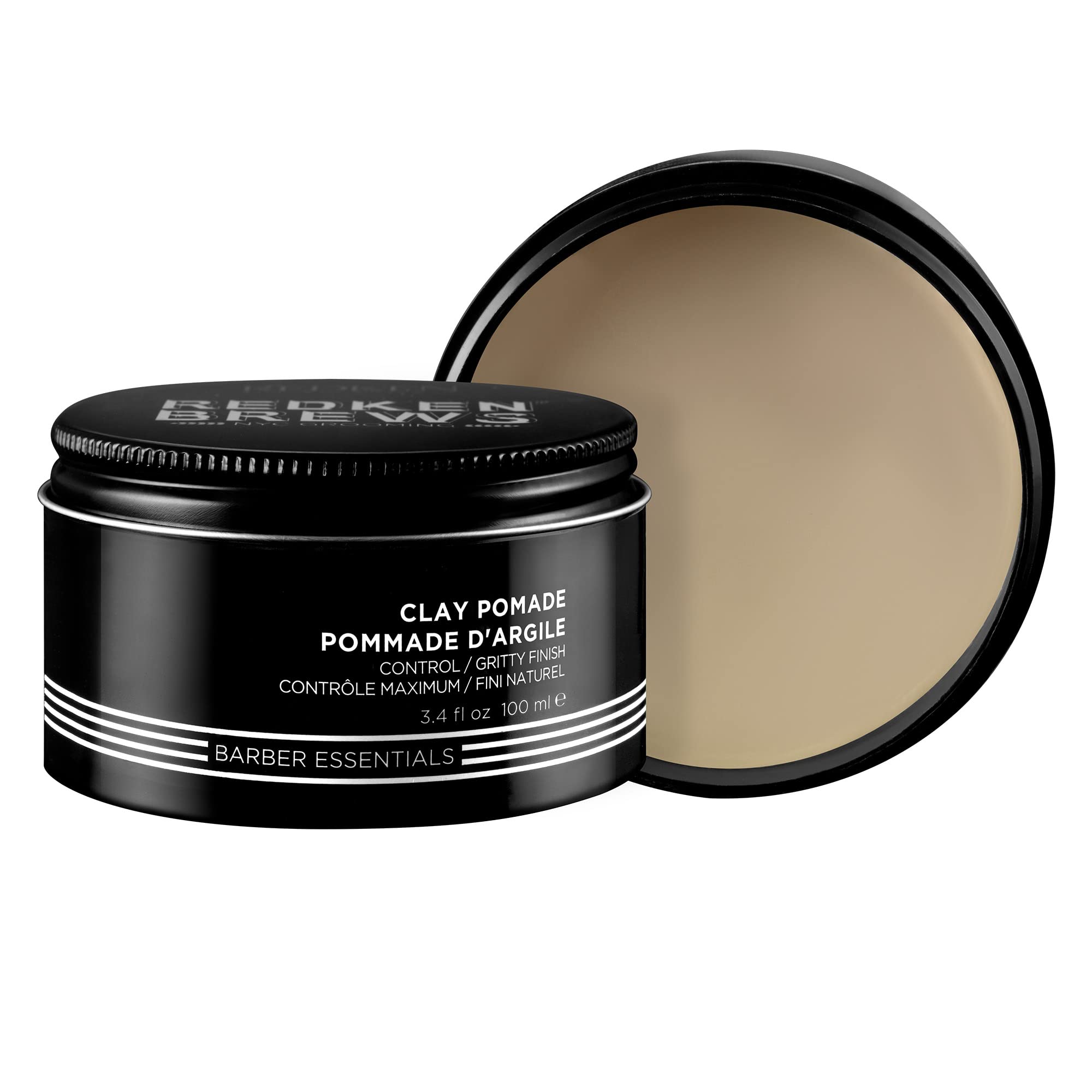 REDKEN | Brews | Men's Clay Pomade | For Maxiumum Hold and a Gritty Finish | 100ml