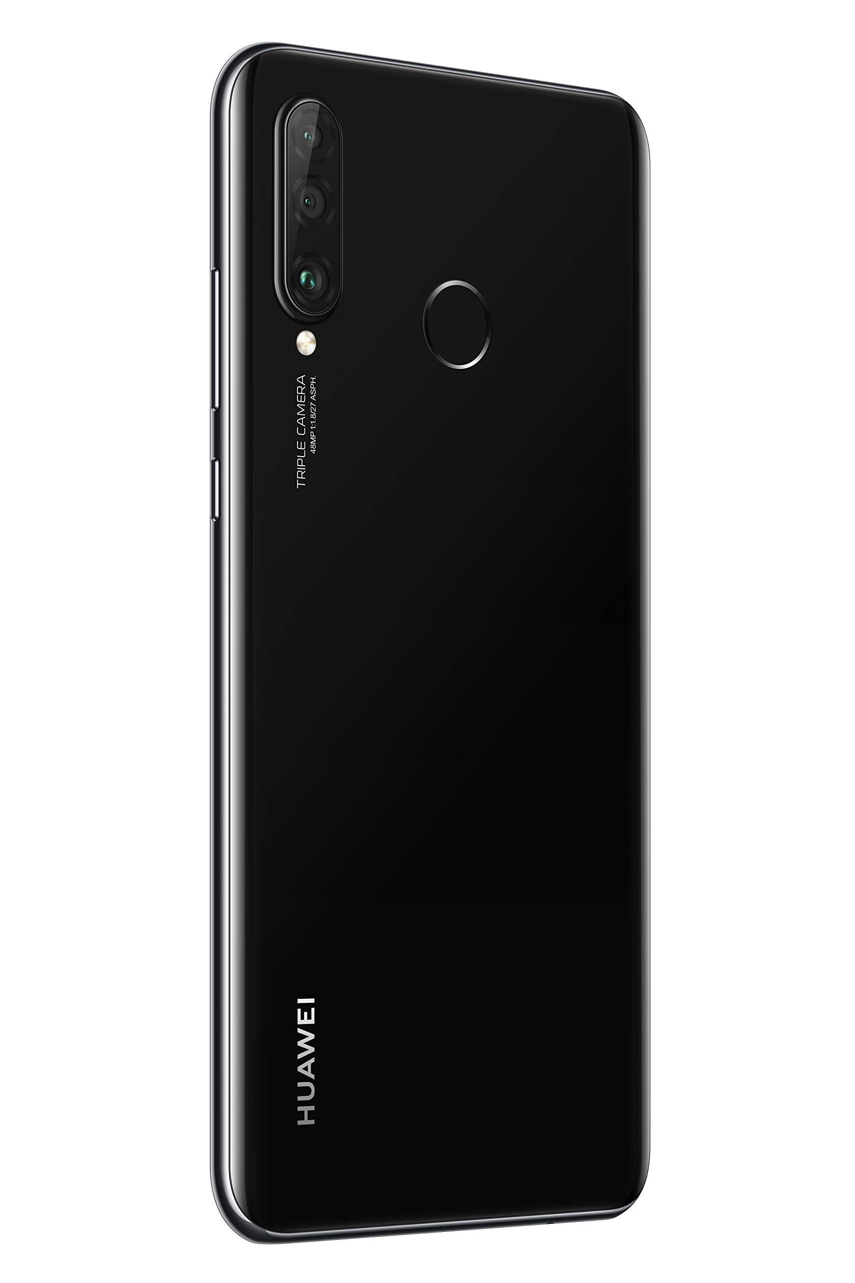Huawei P30 Lite 128 GB 6.15 inch FHD Dewdrop Display Smartphone with 48MP AI Ultra-wide Triple Camera, 4GB RAM, Android 9.0 Sim-Free Mobile Phone, Single Sim, UK Version, Midnight Black