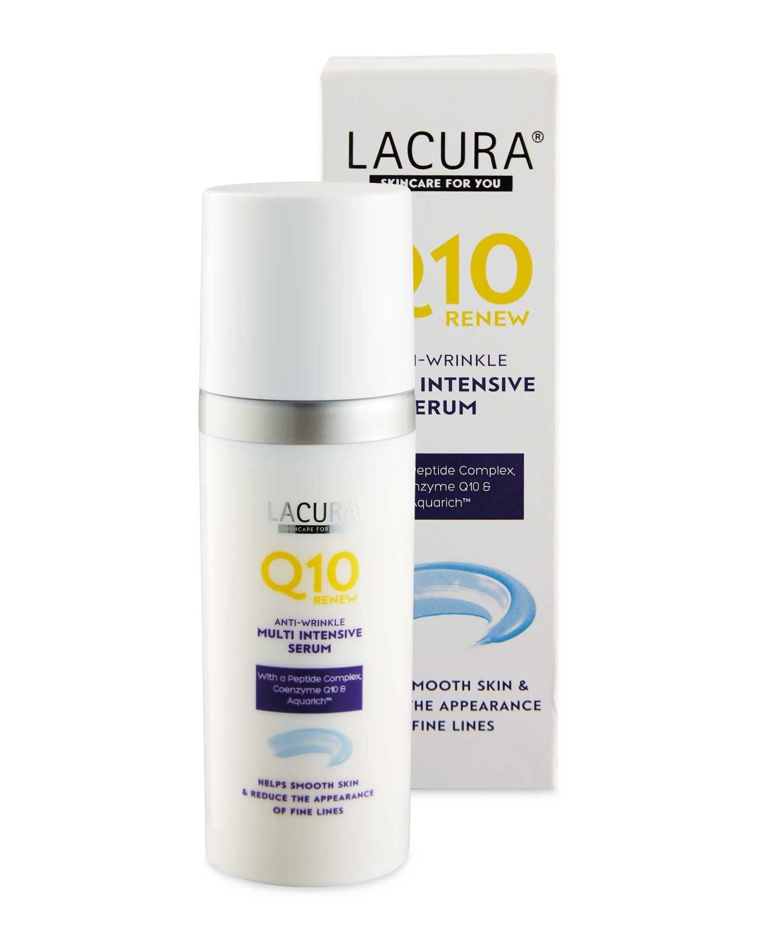 Aldi Lacura Renew Q10 Multi Intensive Serum Anti Wrinkle Face Care 50 millilitre