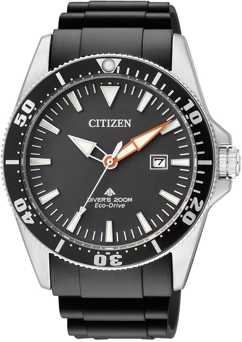 Citizen Men's Analogue Quartz Watch with Rubber Strap BN0100-42E