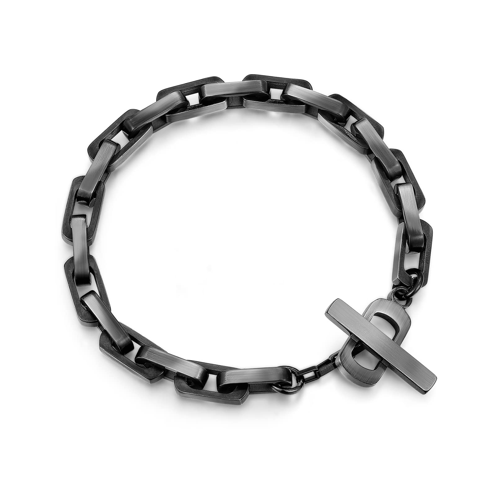CDE Men's Bracelets Stainless Steel Mens Bracelets Link Chain Jewellery Gifts for Father Men