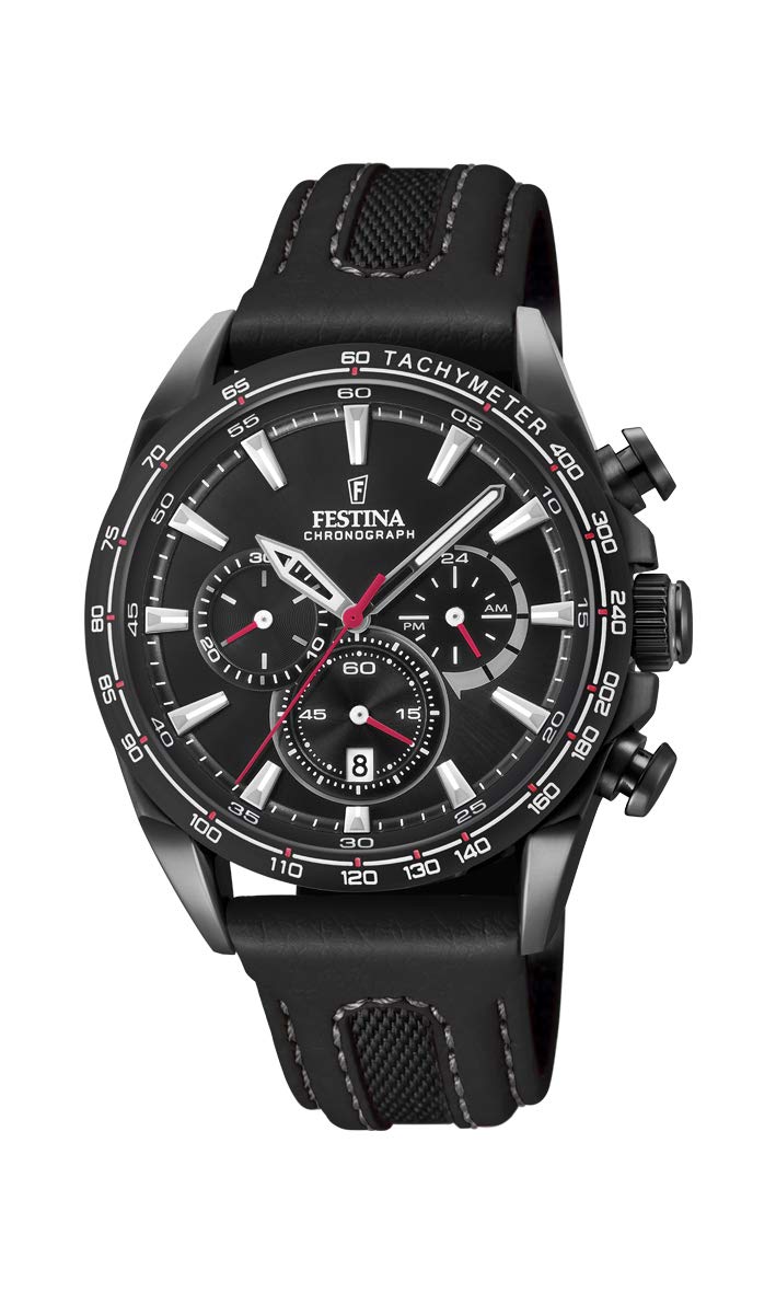 Festina Unisex Adult Chronograph Quartz Watch with Leather Strap F20351/3