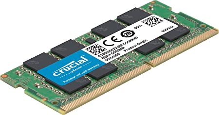 Crucial RAM CT8G4SFRA32A 8GB DDR4 3200MHz CL22 (or 2933MHz or 2666MHz) Laptop Memory, Green