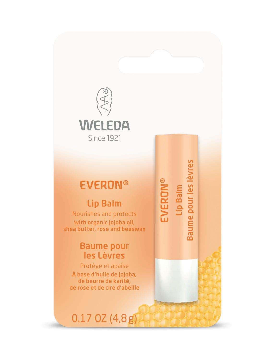 Weleda Everon Lip Balm with Jojoba Oil, Nourishing Lip Treatment, 4.8 g