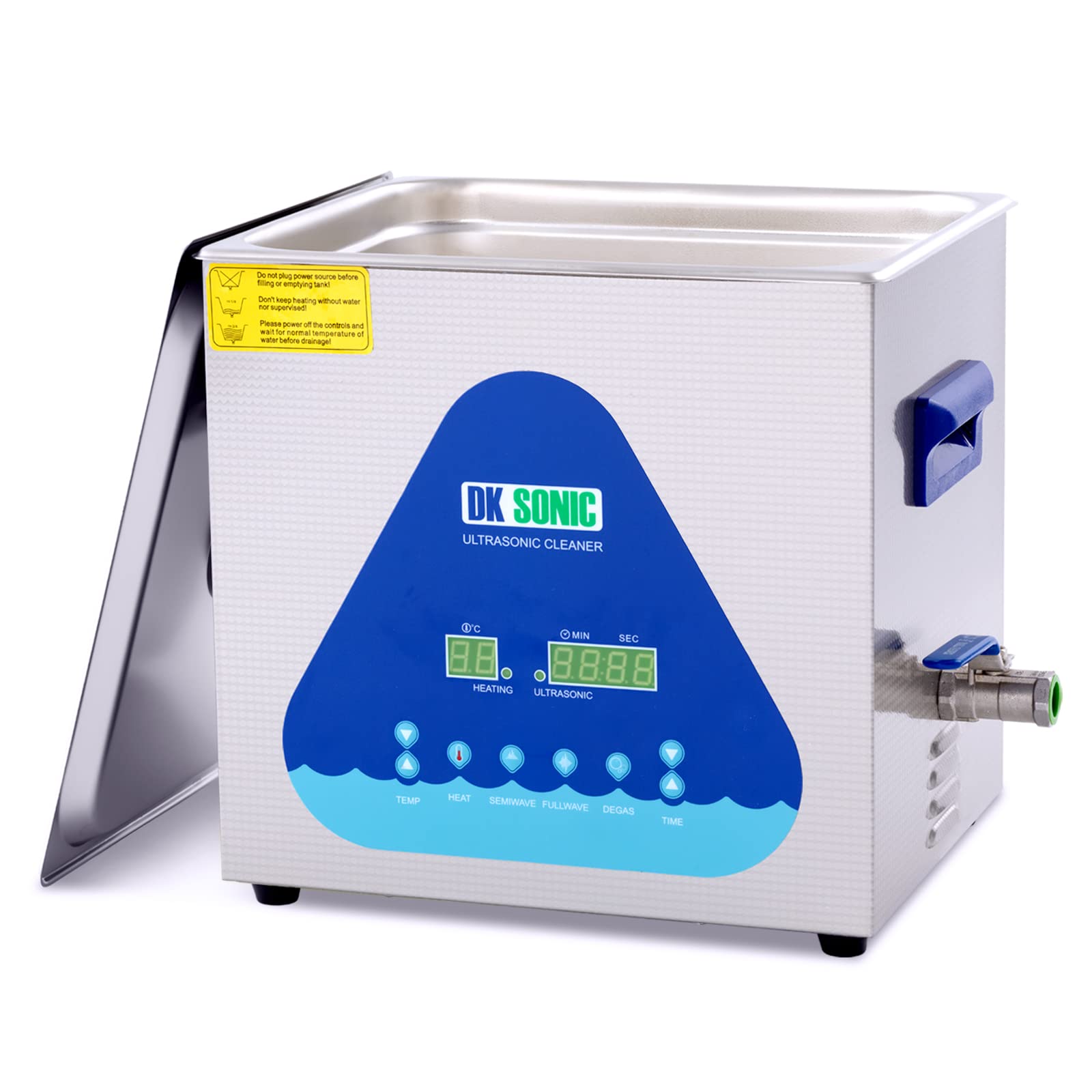 Professional Ultrasonic Cleaner - DK SONIC 10L Sonic Cleaner with Heater Basket Digital Timer for Jewelry,Ring,Eyeglasses,Denture,Watchband,Coins ,Metal Parts,Record,Circuit Board etc(10L,220V)