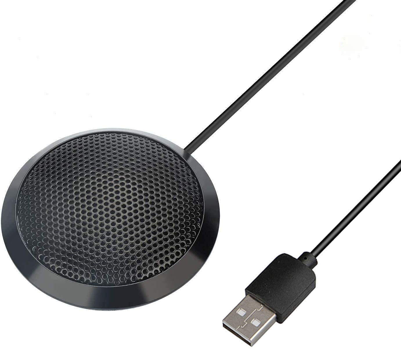 GOBEST USB Microphone for Meeting Business Computer PC, Laptop,Desktop,Mac & Macbook, Portable Table for for Online Chatting, VoIP Calls, Online Meeting, Video Conference(Black)