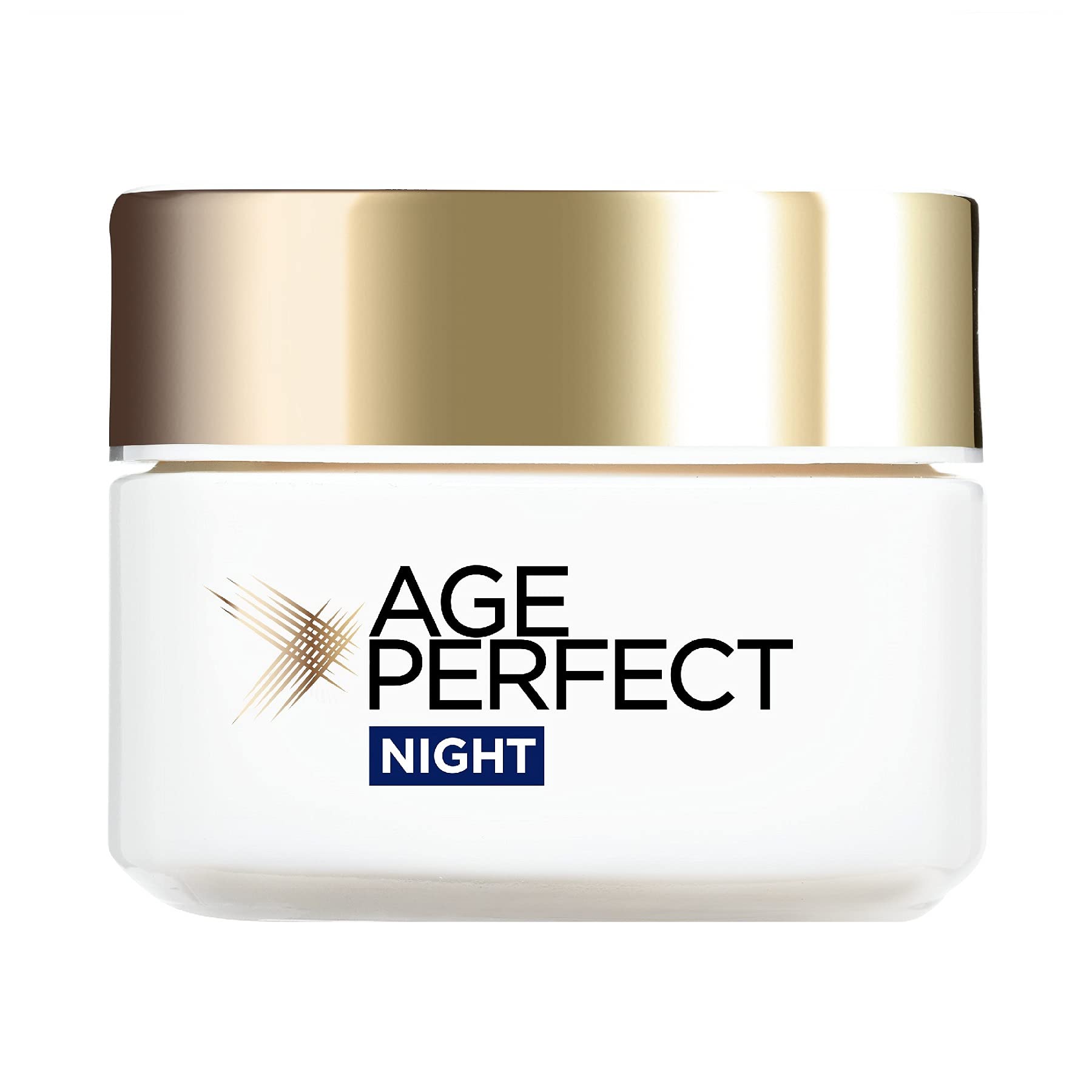 L’Oreal Rehydrating Collagen Peptides Enriched Night Cream, Age Perfect Anti-Sagging Night Moisturiser Targets Age Spots – 50ml