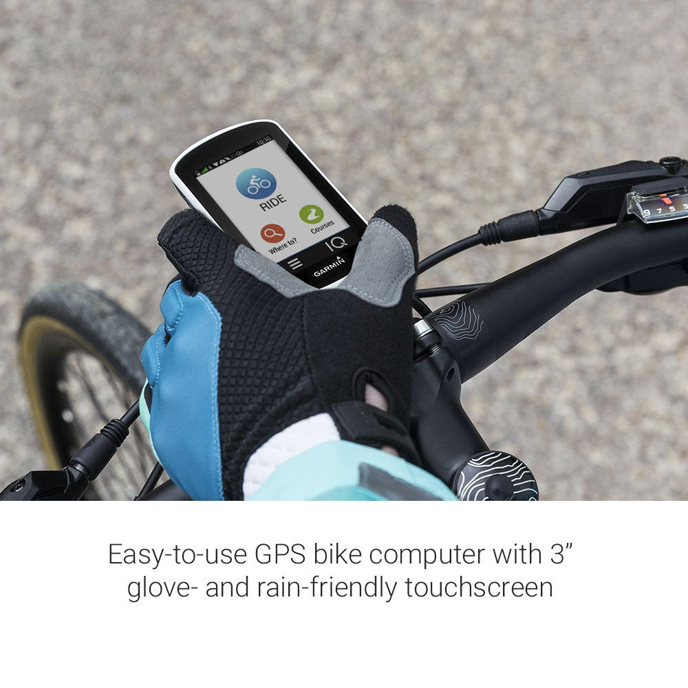 Garmin Edge Explore Touchscreen Touring Bike Computer with Connected Features, White