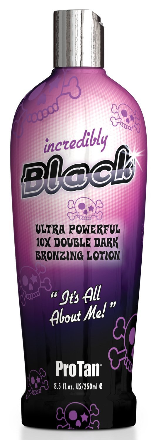 Pro Tan Incredibly Black Ultra Powerful 10X Double Dark Bronzing Lotion , with Vitamin A and E, shea butter and coconut oil - 250 ml