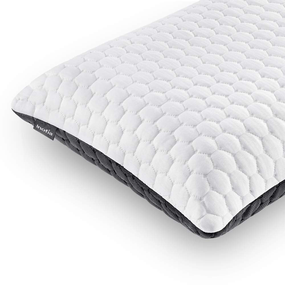 Inofia Latex Memory Foam Pillow,Orthopaedic Support Pillow With Cool and Warm Two-In-One,Neck Pillow For Neck Pain-with Washable Pillowcase(60x40x12cm)