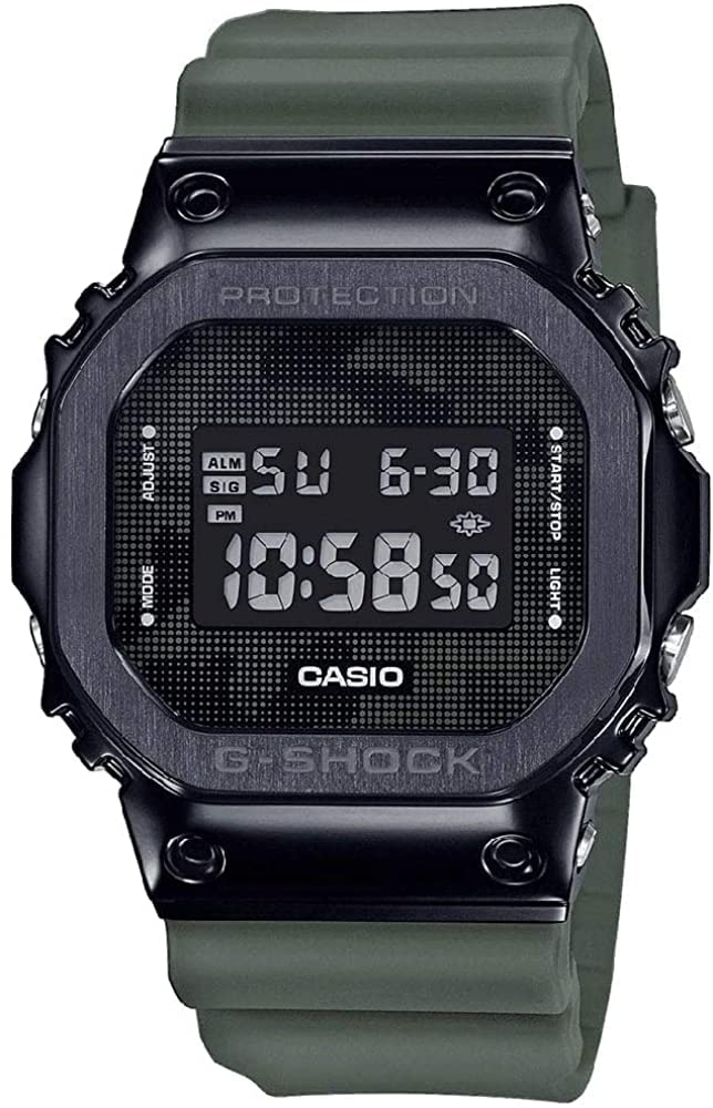 Casio Mens Digital Quartz Watch with Plastic Strap GM-5600B-3ER