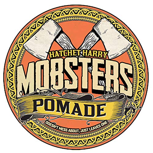 Mobsters Hair Pomade Strong Hold Water Based Deluxe Matt Finish Hair Wax Pro Salon Use Large 150g Tin Special Edition Hatchet