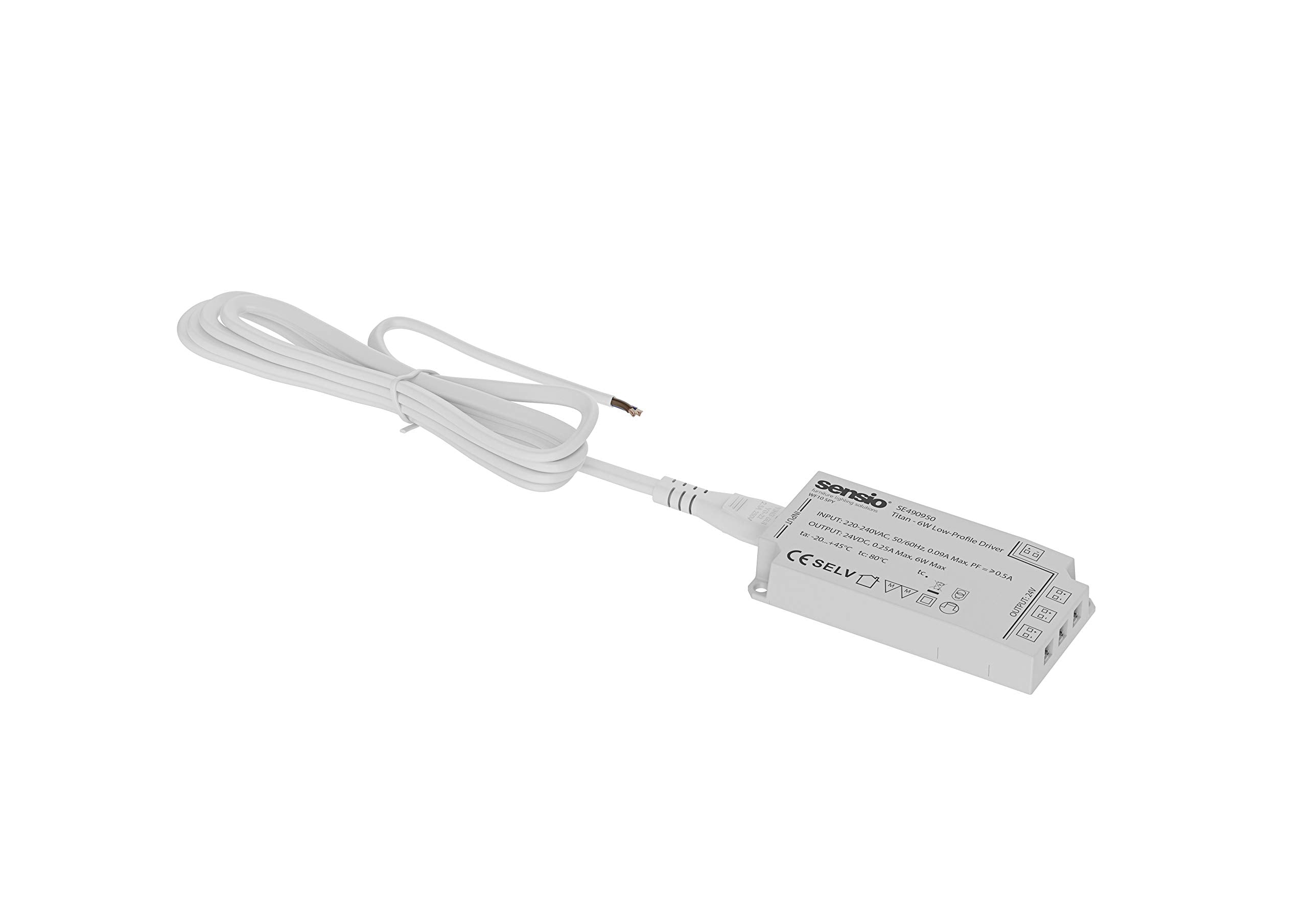 Titan - 24V 6W - Low Profile LED Driver White One Size