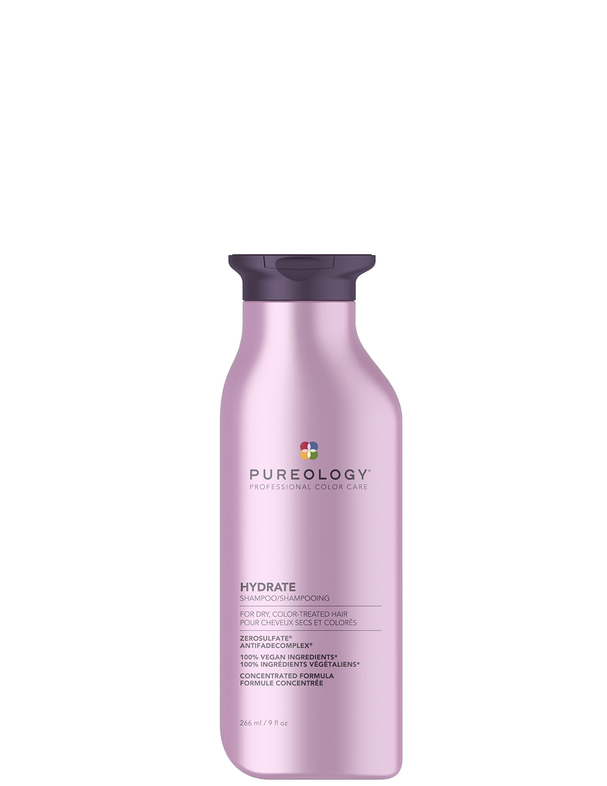 Pureology | Hydrate | Moisturising Shampoo | For Medium to Thick Dry, Colour Treated Hair | Vegan | 266ml
