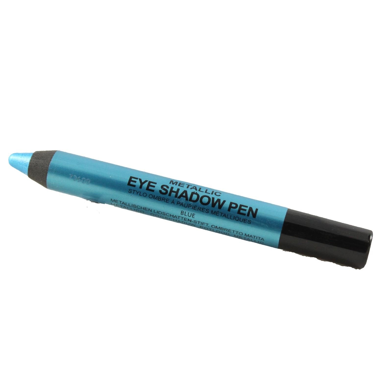 Blue Metallic Eye Shadow Pen. Blendable Soft Strong Metallic Eye Colour