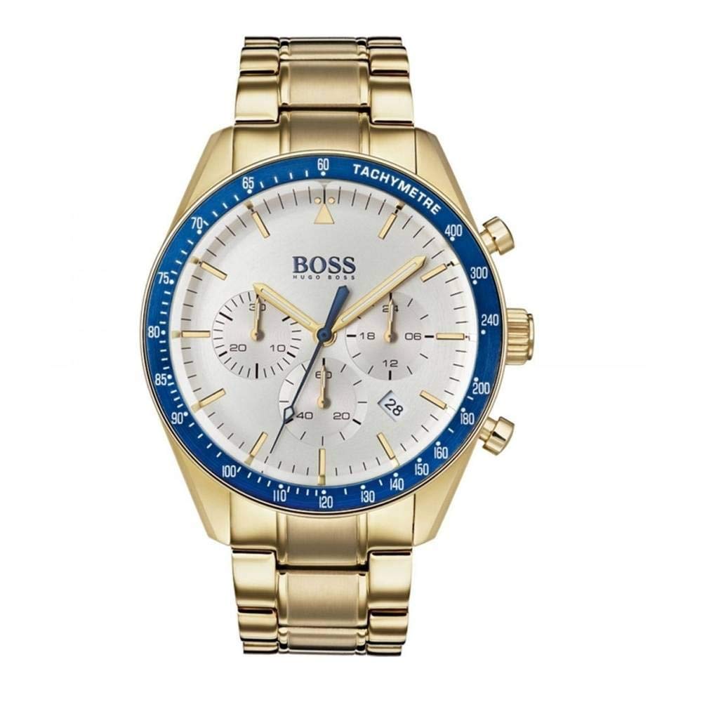 BOSS Watches Men's Chronograph Quartz Watch with Gold Plated Strap 1513631