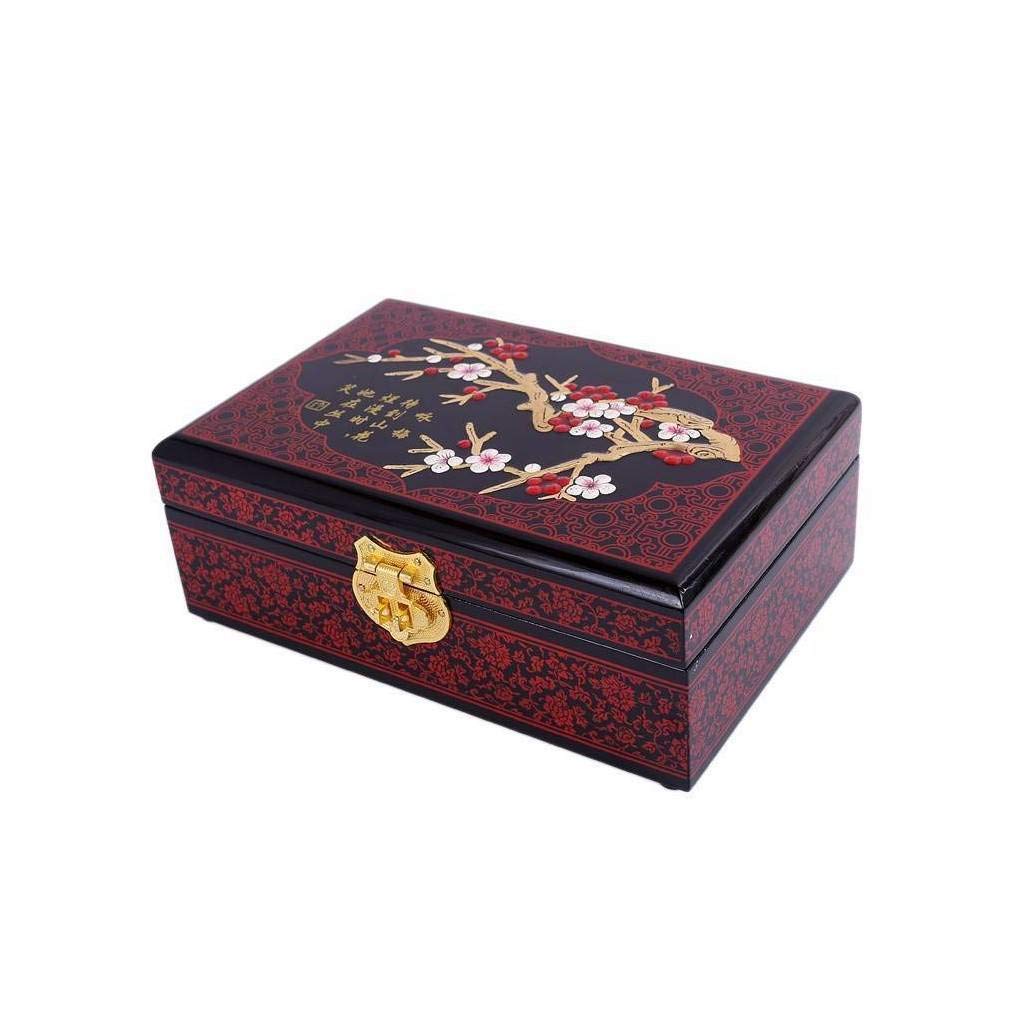 Lacquered jewellery box.