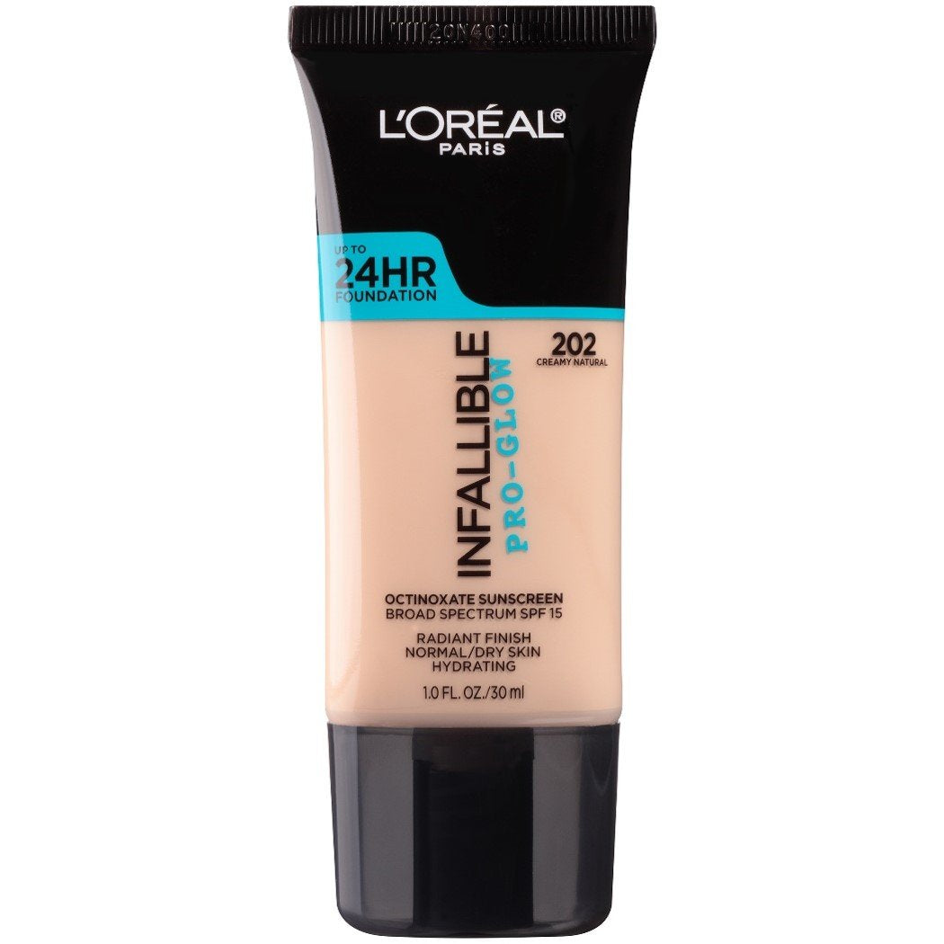 L'Oréal Paris Infallible Pro Glow Longwear Foundation, 202 Creamy Natural 30 ml ()